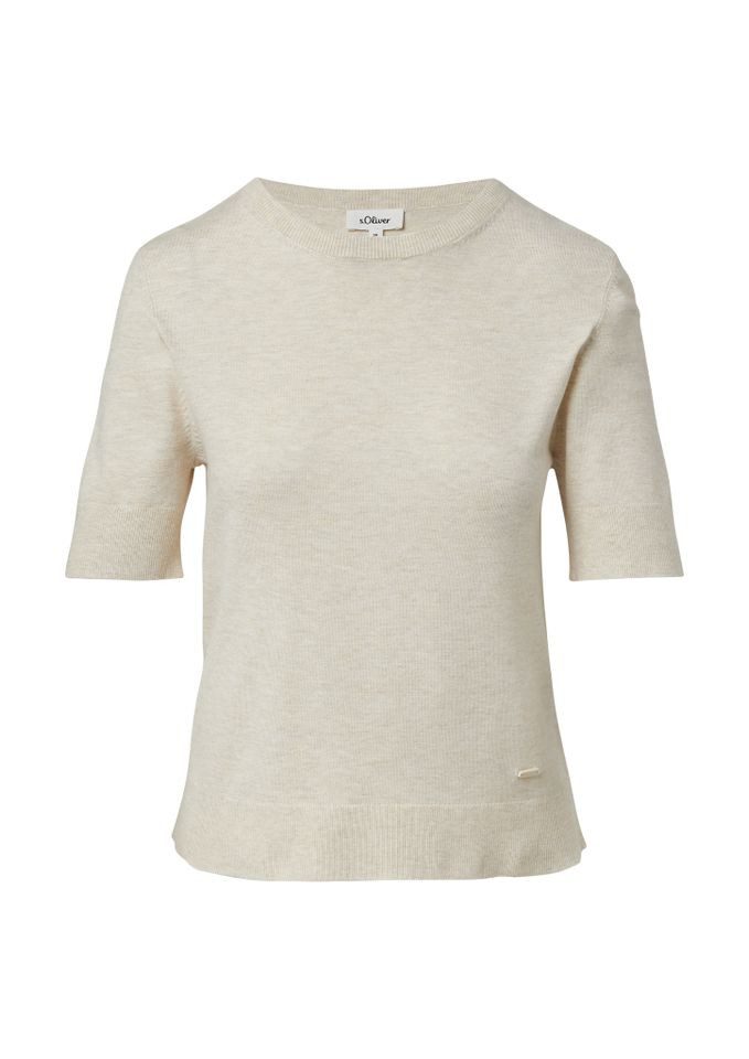 s.Oliver Strickpullover - Kurzarm Strickpullover mit günstig online kaufen