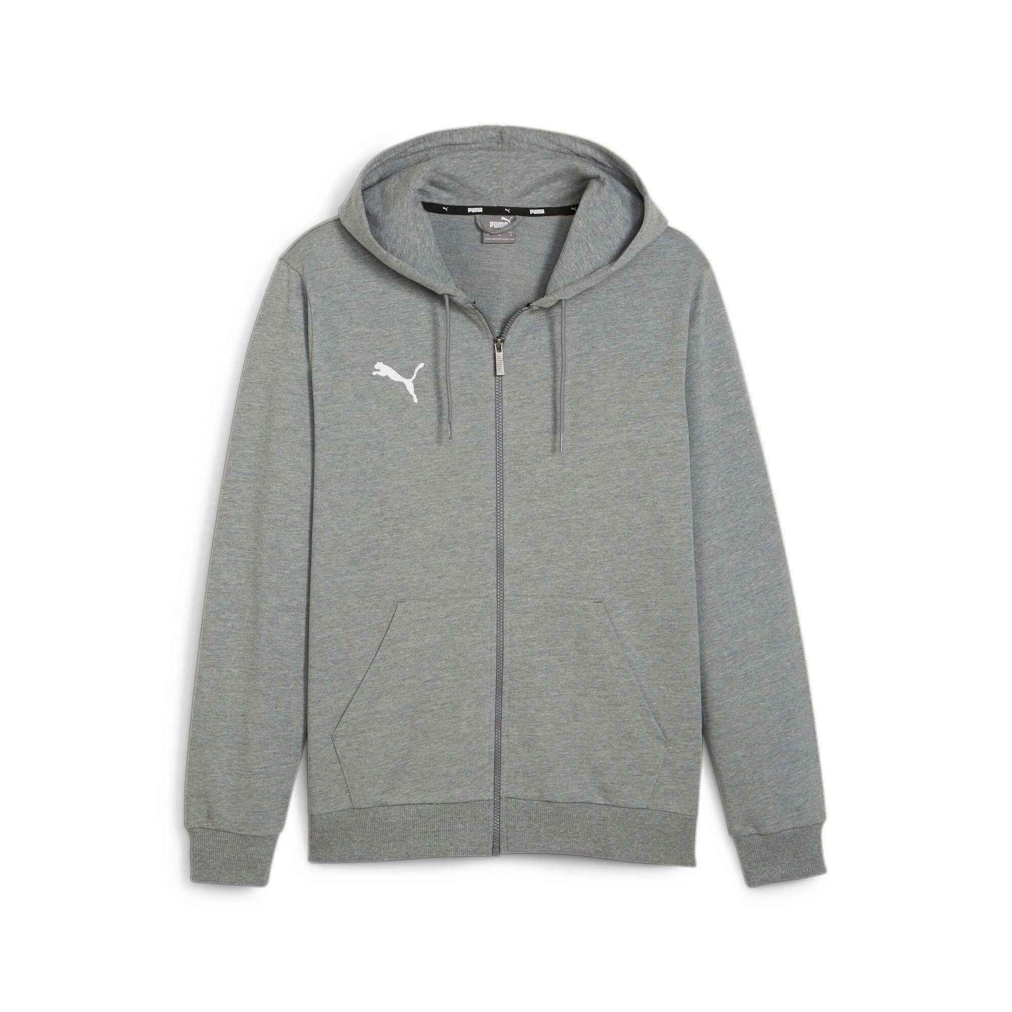PUMA Kapuzensweatjacke TEAMGOAL CASUALS HOODED JACKET mit Kapuze, für Fußball und Freizeit, mit Reißverschluss