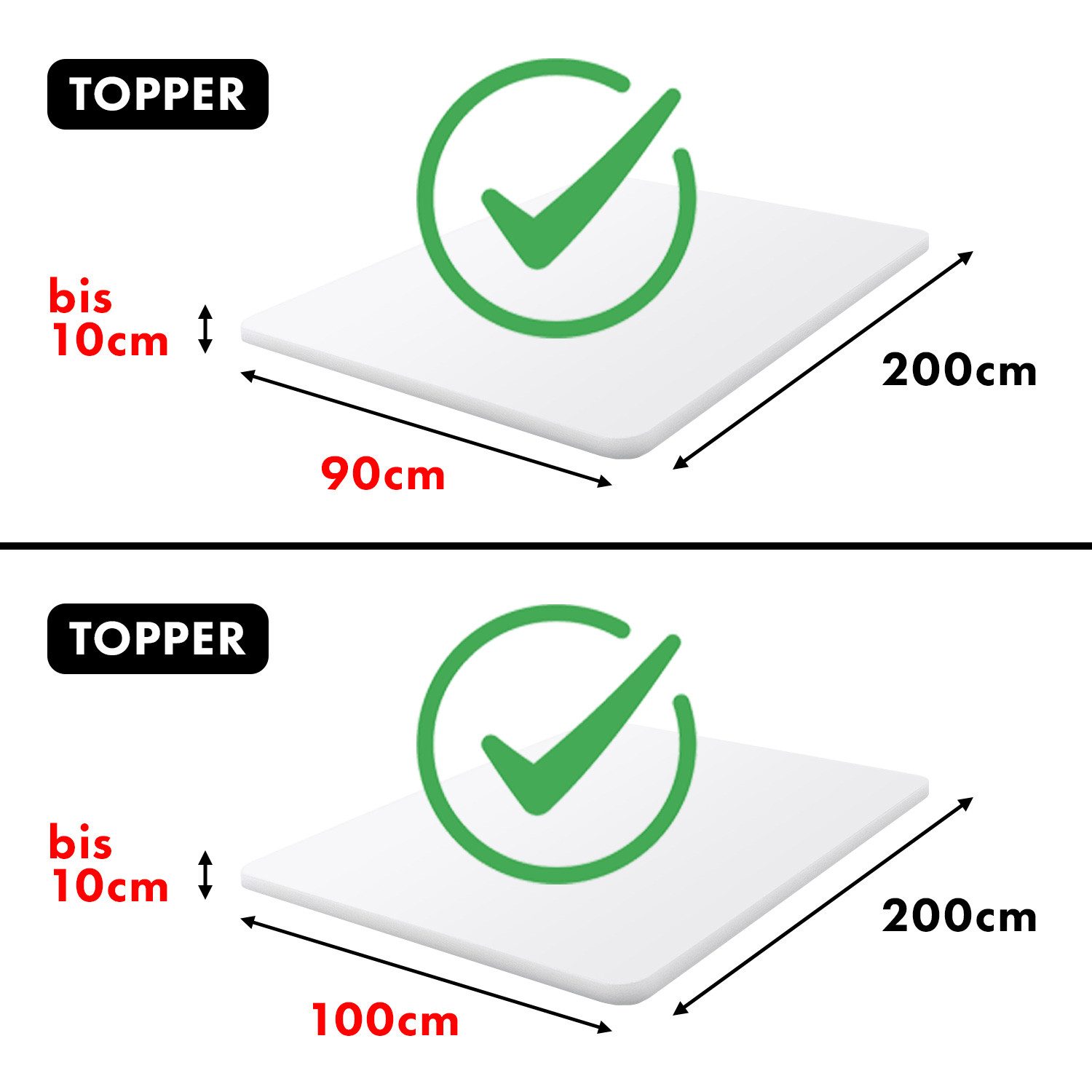 Jacobson Spannbettlaken TOPPER aus 100% Baumwolle, Jersey Bettlaken 160 g/m², Spannbetttuch mit Gummizug, pflegeleicht & viele Farben – Bild 4 von 5