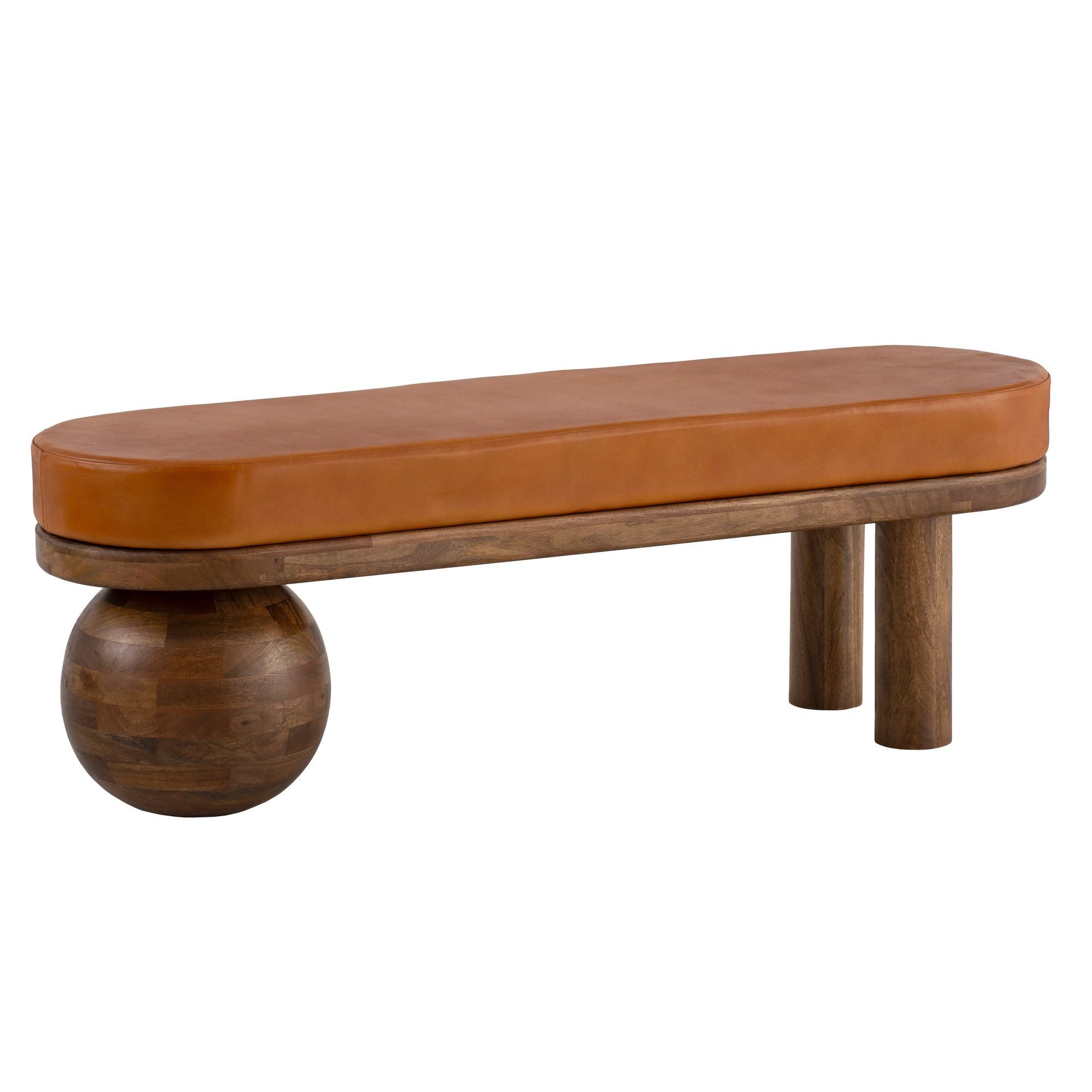 furnicato Bank Sitzbank Braun 140x47x40 cm Vollholz (1-St)