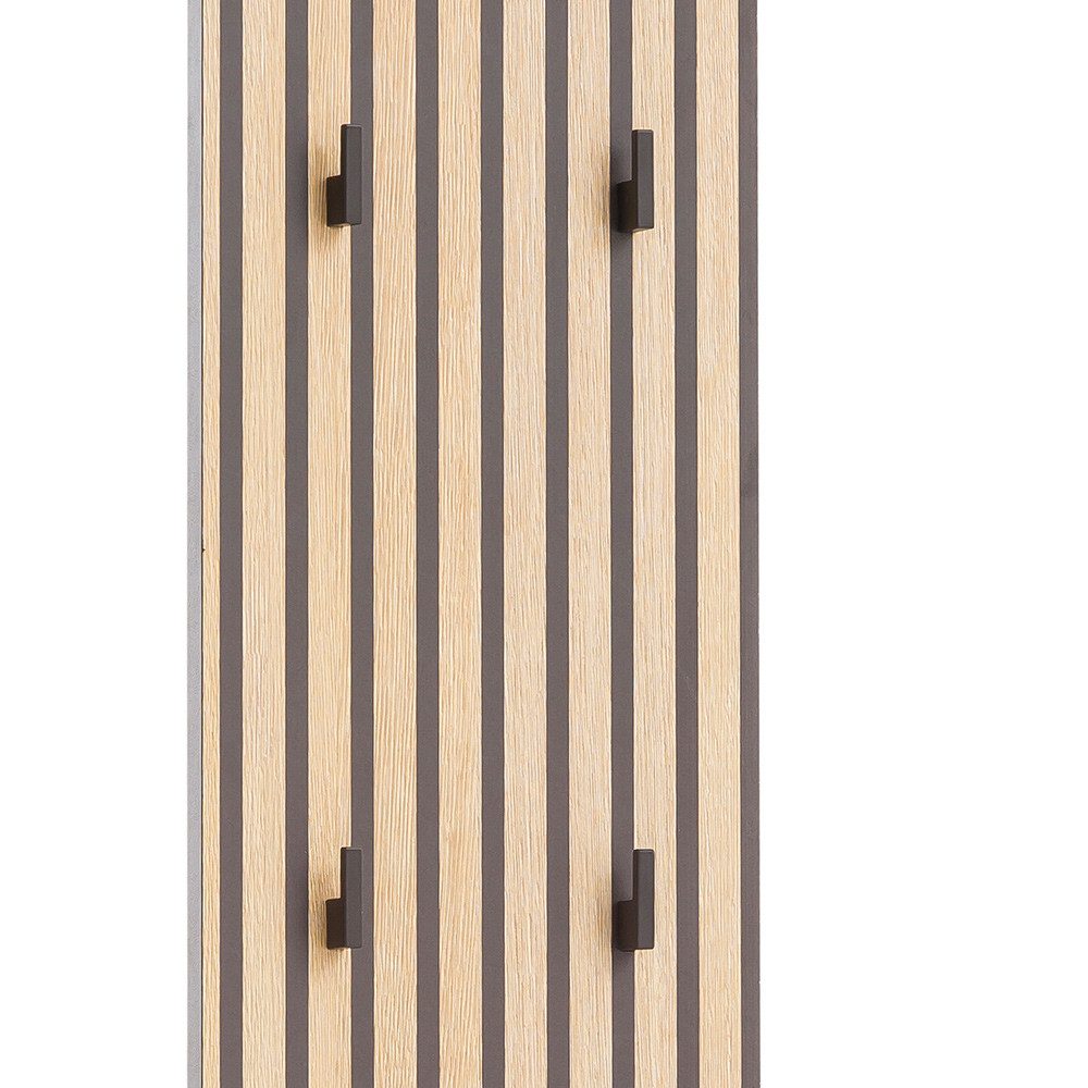 Lomadox Garderobenpaneel ALTAMURA-80, Kleiderhaken Garderobe mit Akustikpan günstig online kaufen