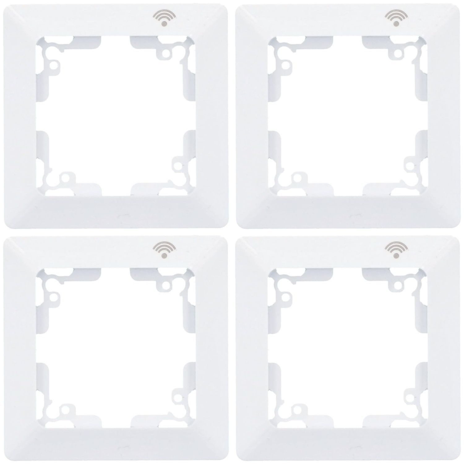 UNITEC WLAN-Steuerungsmodul 4x WLAN Smart Schalter Set mit Modul WiFi, für Innen, Set, 4x WLAN Schalter mit Modul, Lichtschalter Schaltmodul Dose für Alexa Hey Google Tuya Smart Life