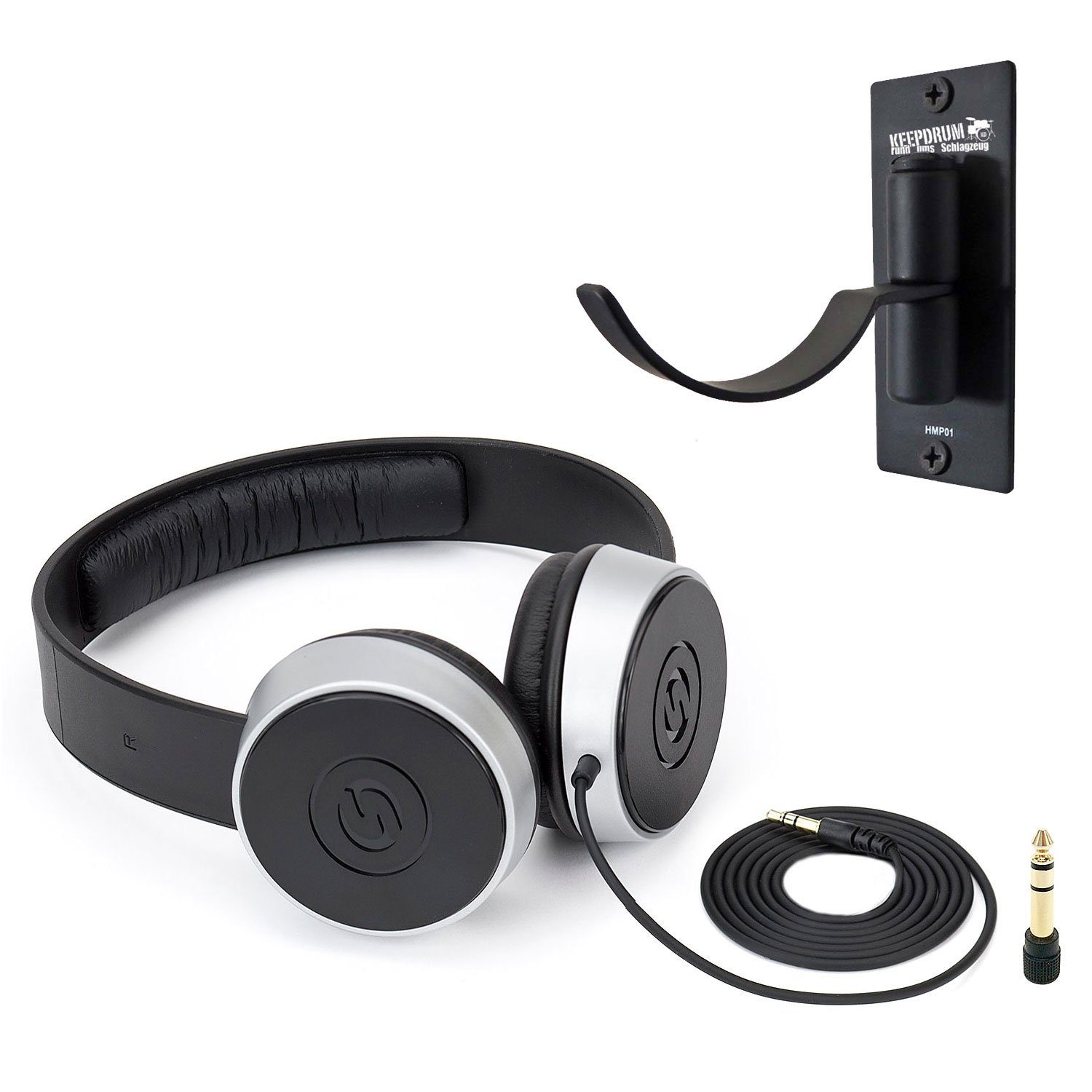 Samson Samson SR450 Studio-Kopfhörer mit Wandhalter Kopfhörer (geschlossen, leichtgewichtig, mit Wandhalter)