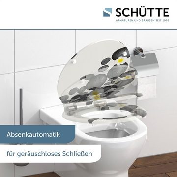 Schütte WC-Sitz STONE DECORATION, Toilettendeckel, mit Absenkautomatik