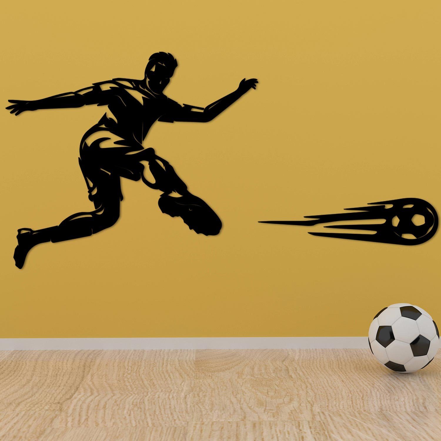 Kicker, fest integriert, Dekolicht Unbehandelt Deko Farbwechsel, Wand RGB LED Farbwechsel Namofactur Fußball LED