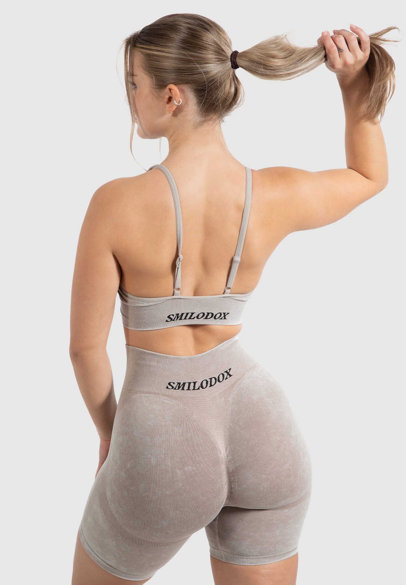 Smilodox Sport-BH Batik Acid Vera Scrunch, Seamless Push Up BH verstellbare günstig online kaufen