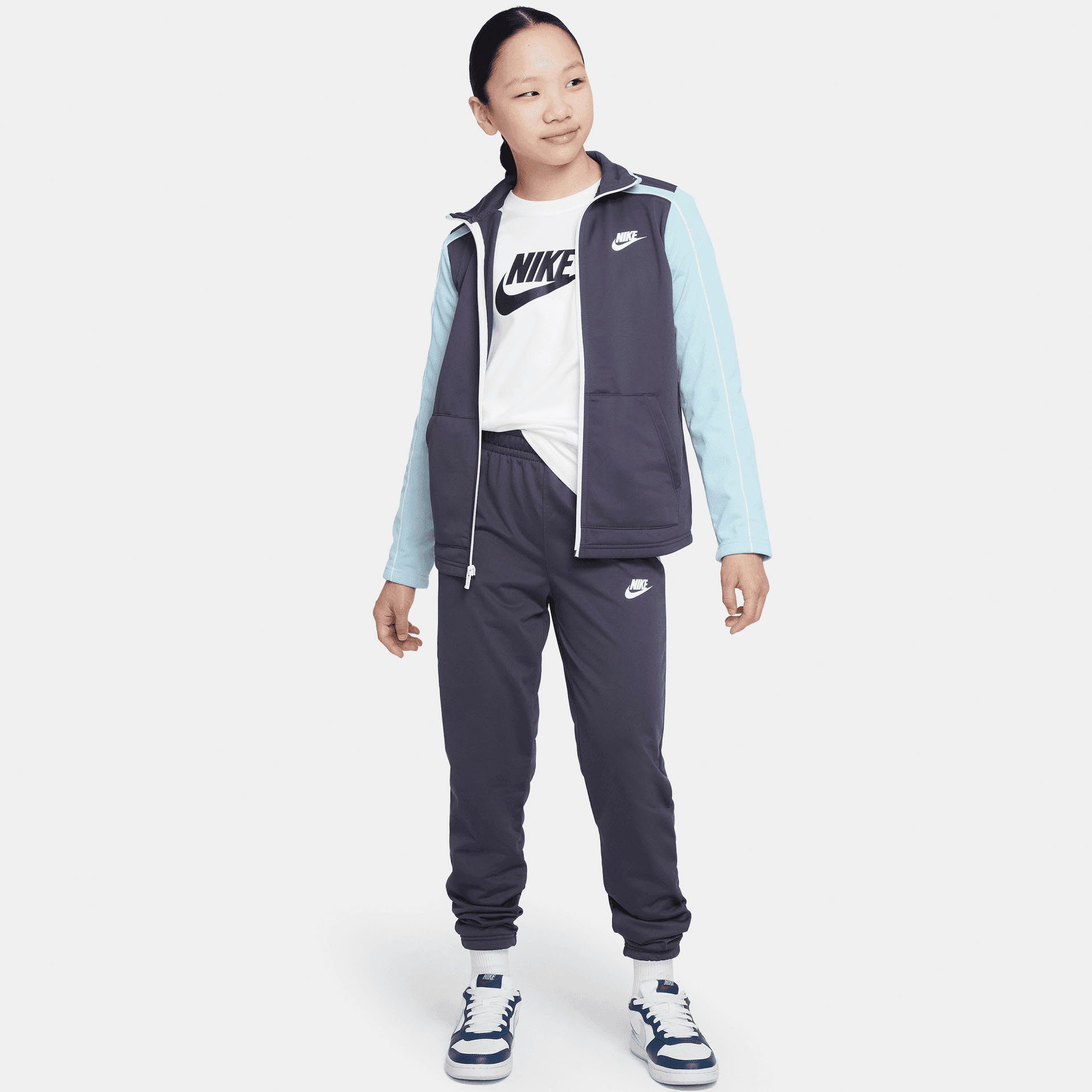 Nike Sportswear Trainingsanzug Big Kids' Tracksuit grau | Trainingsanzüge