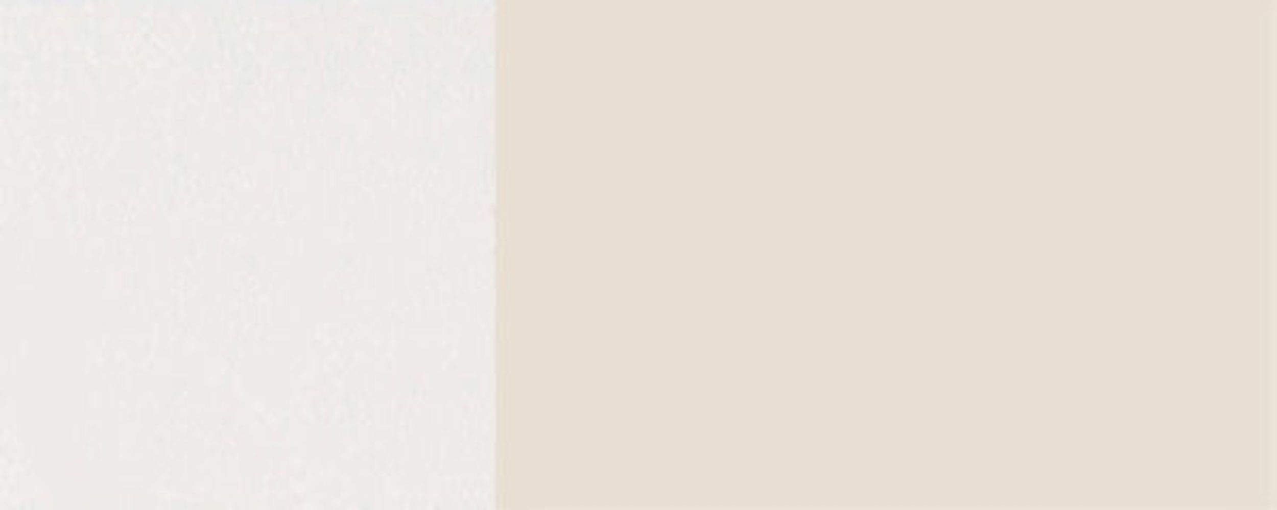 Front-, 45cm und Florence (Florence) cremeweiß wählbar 9001 Korpusfarbe Feldmann-Wohnen grifflos Hochglanz Ausführung Klapphängeschrank RAL 1-türig