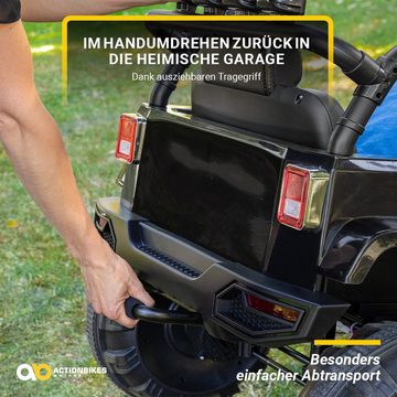 Actionbikes Motors Elektro-Kinderauto Kinder Elektro Aut Offroad Jeep Adventure mit Fernbedienung, Belastbarkeit 35 kg, (1-tlg), Kinder Fahrzeug Einsitzer Spielzeug ab 3 Jahre - Tragegriff