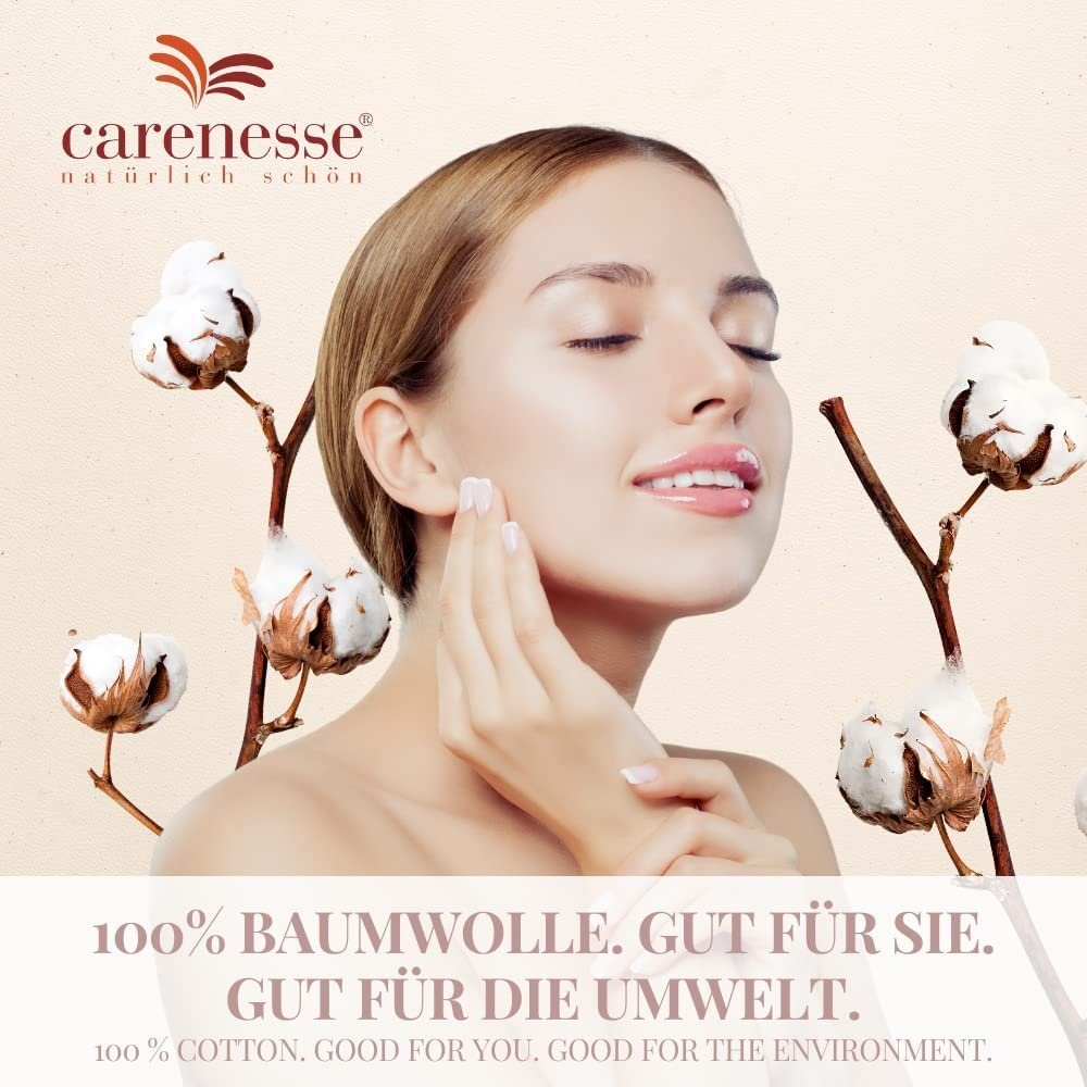 Hygienische & grau 22x70 Baumwolle, 100% Gästehandtücher Baumwolle Carenesse perfekter cm Passform, Gesichtstücher Kompressen für in Gesichts Kosmetik 6x mit saugstarke