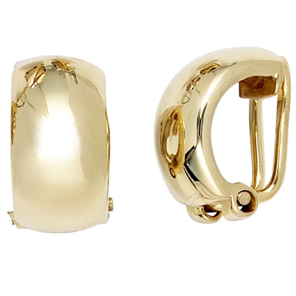 Schmuck Krone Paar Ohrclips Ohrclips aus 333 Gelbgold glänzend, Gold 333