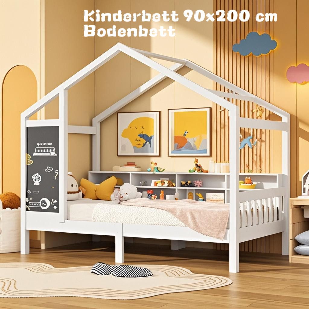FUROKOY Kinderbett Kinderbett 90x200 cm, Bodenbett günstig online kaufen
