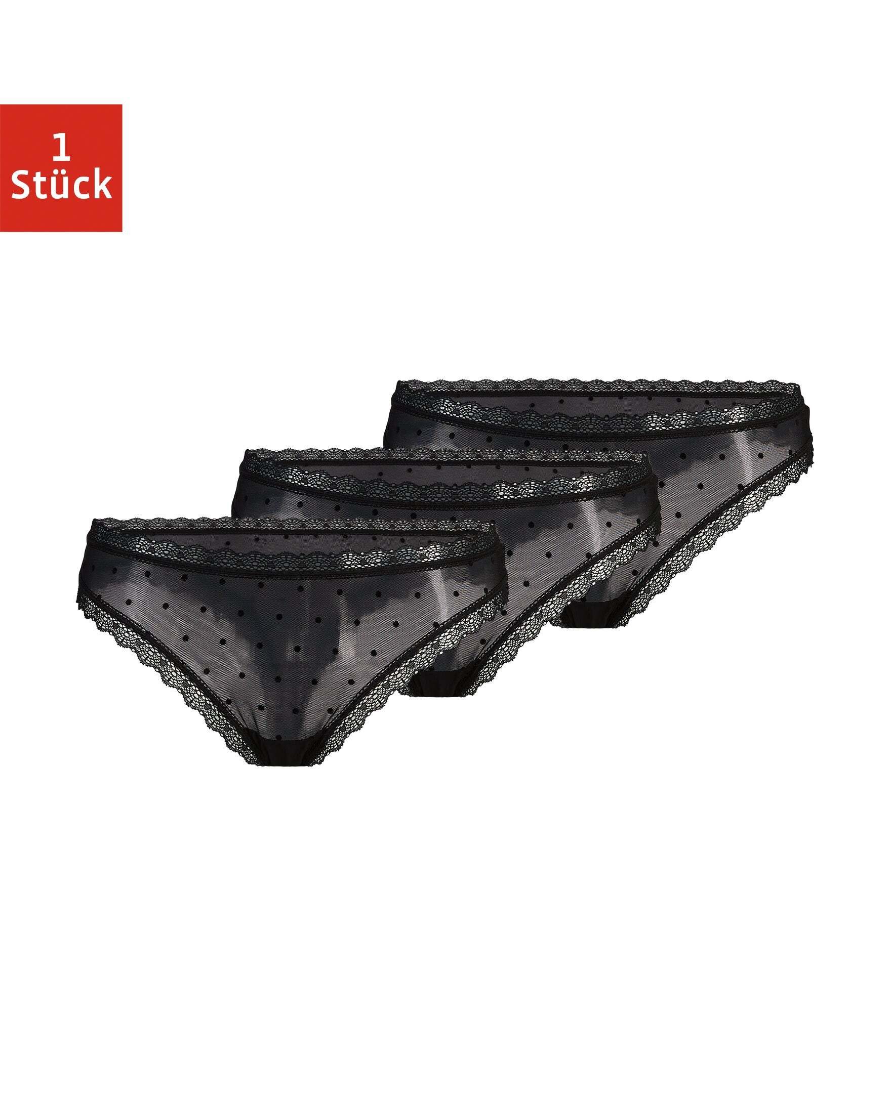 SNOCKS Tanga String Damen Unterhose (3-St) mit Spitze, unsichtbar unter dei günstig online kaufen