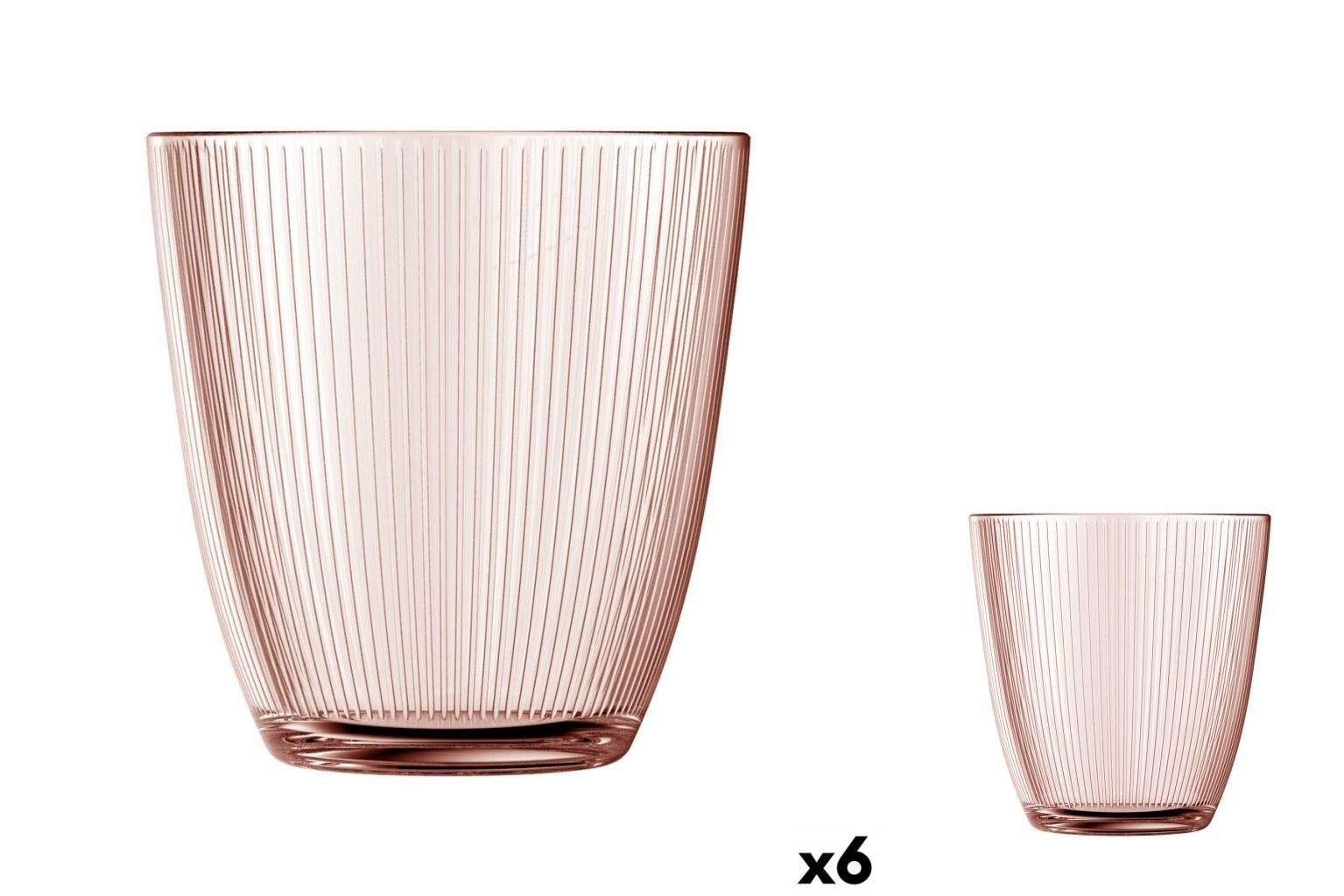 Concepto Stripy Stück, Glas Rosa Luminarc Becher 310 Luminarc Glas Glas 6 ml