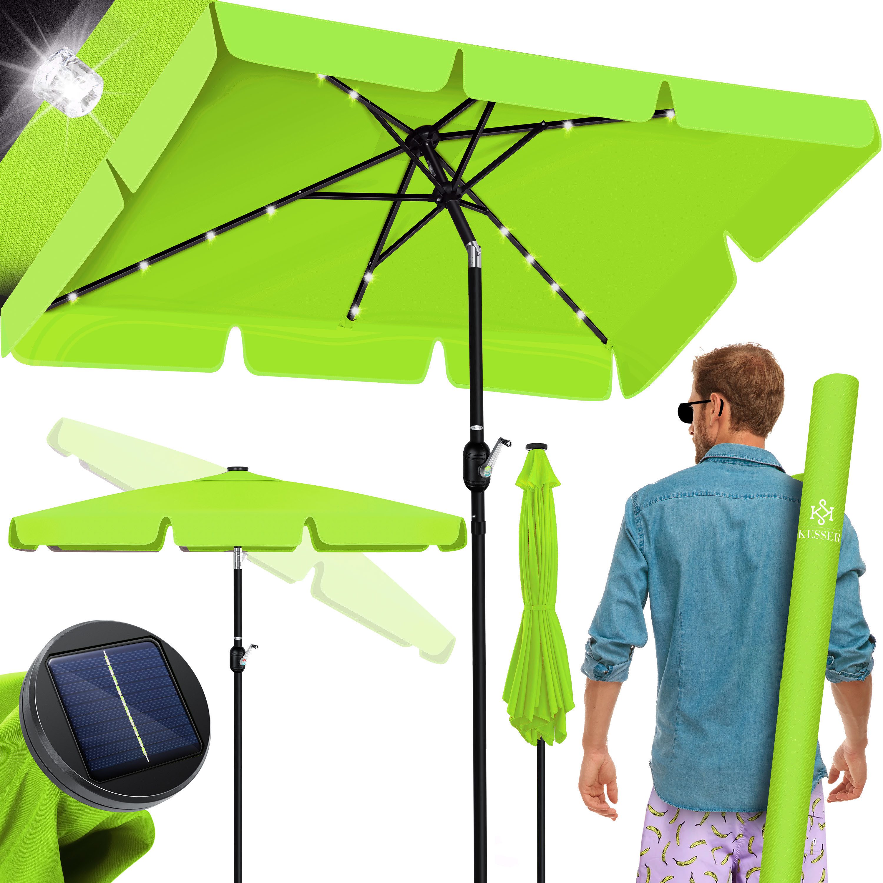 KESSER Sonnenschirm, Sonnenschirm Balkonschirm LED Solar günstig online kaufen