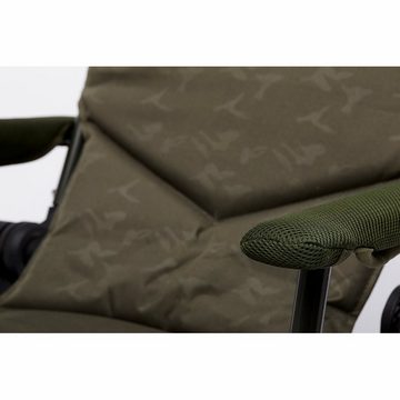 Prologic Angelstuhl INSPIRE LITE-PRO STUHL RECLINER CHAIR MIT ARMLEHNEN 140 kg, Schwenkbare Schlammfuße, Sitzhöhe 33 - 43cm, B 47 X T 40X BRH 52cm