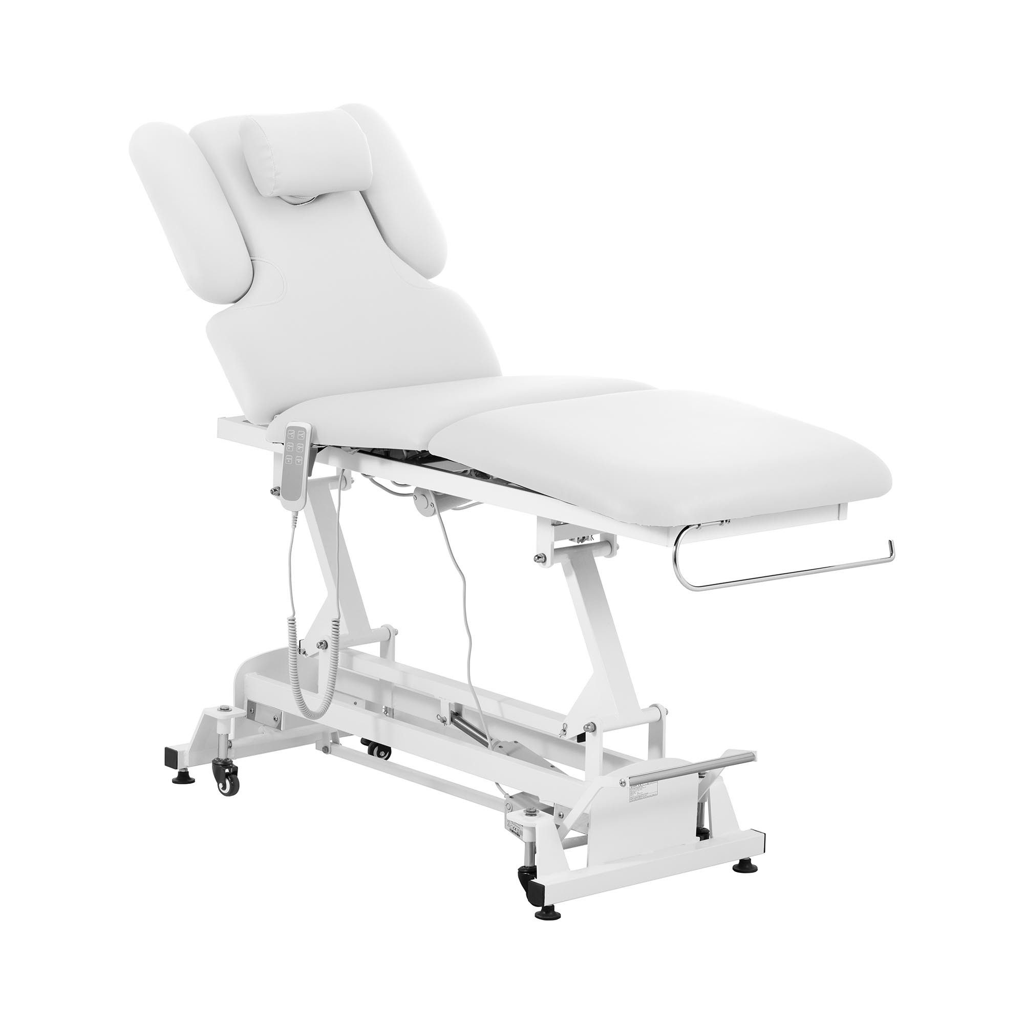Physa Massageliege elektrisch Massagebank Therapieliege Massagetisch 200 kg Weiß, Weiß