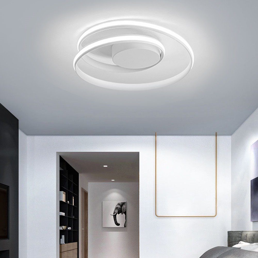 LED LED Schlafzimmer Dimmbar LED Daskoo integriert, Deckenlampe Warmweiß/Neutralweiß/Kaltweiß, dimmbar Wohnzimmer, Fernbedienung stufenlos Deckenleuchte mit fest 42W Deckenleuchten