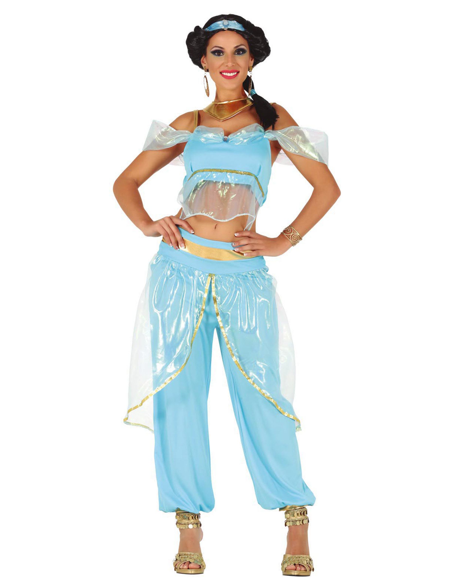 Fiestas Guirca Kostüm Orientalische Prinzessin Damenkostüm Faschingskostüm türkis