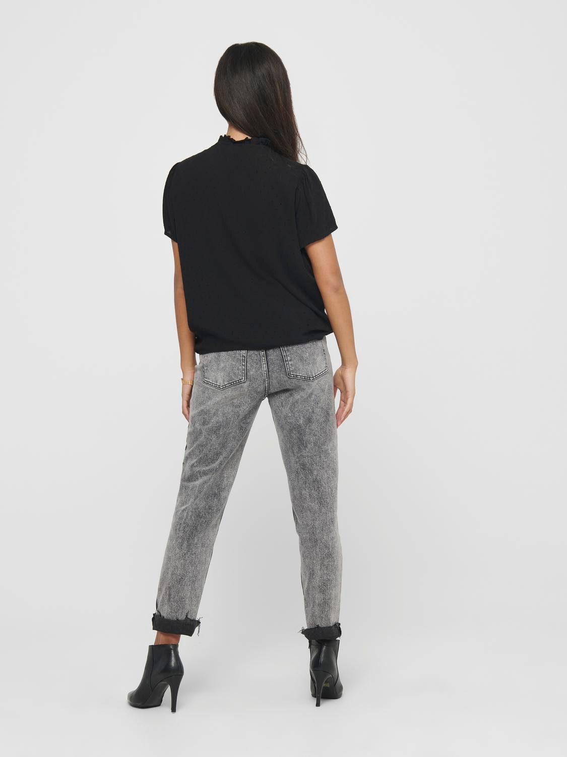 JACQUELINE de YONG Blusenshirt Oberteil Rundhals günstig online kaufen