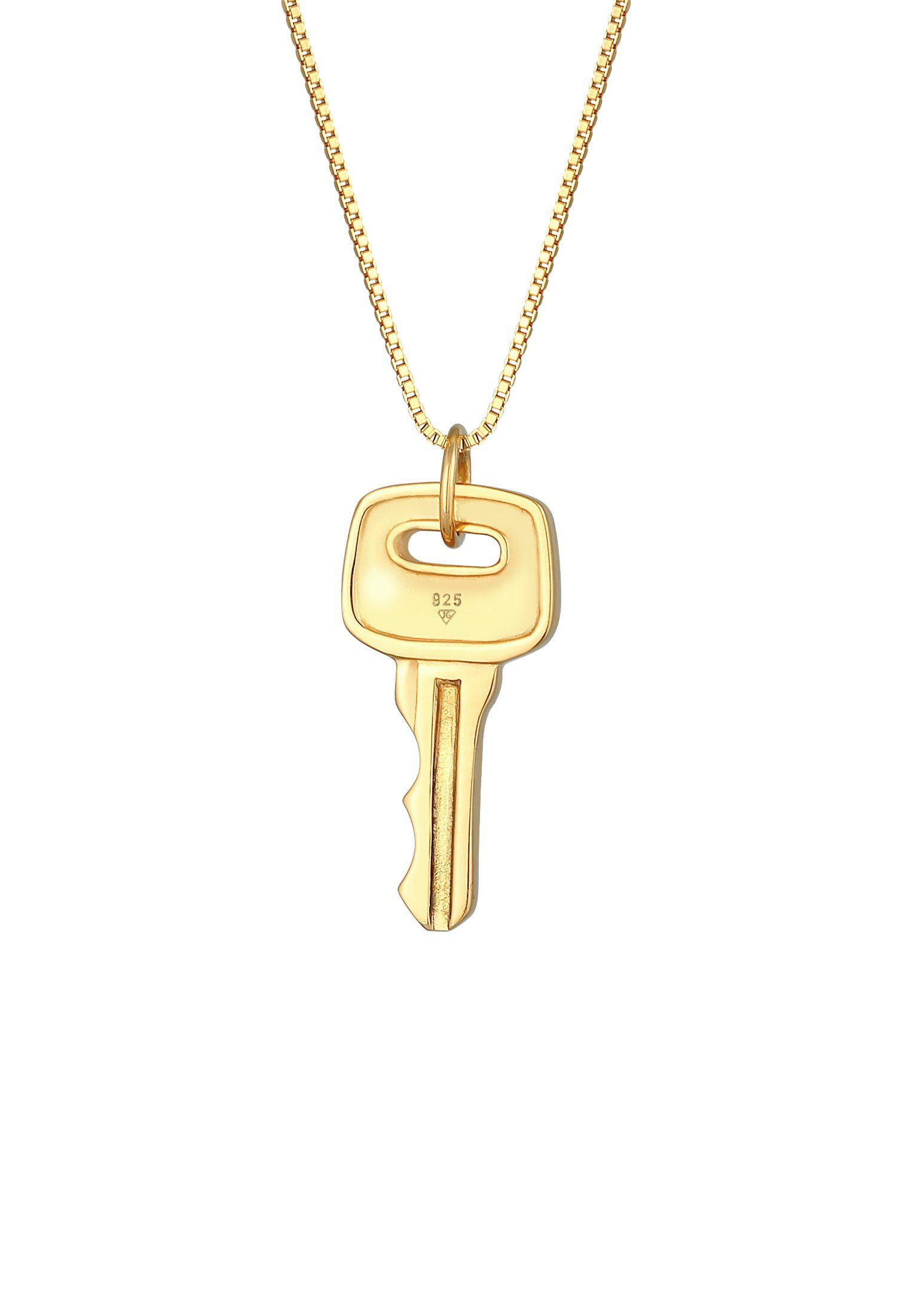 Anhänger Kette mit Silber Gold 925 Kuzzoi Schlüssel Venezianer Herren Key