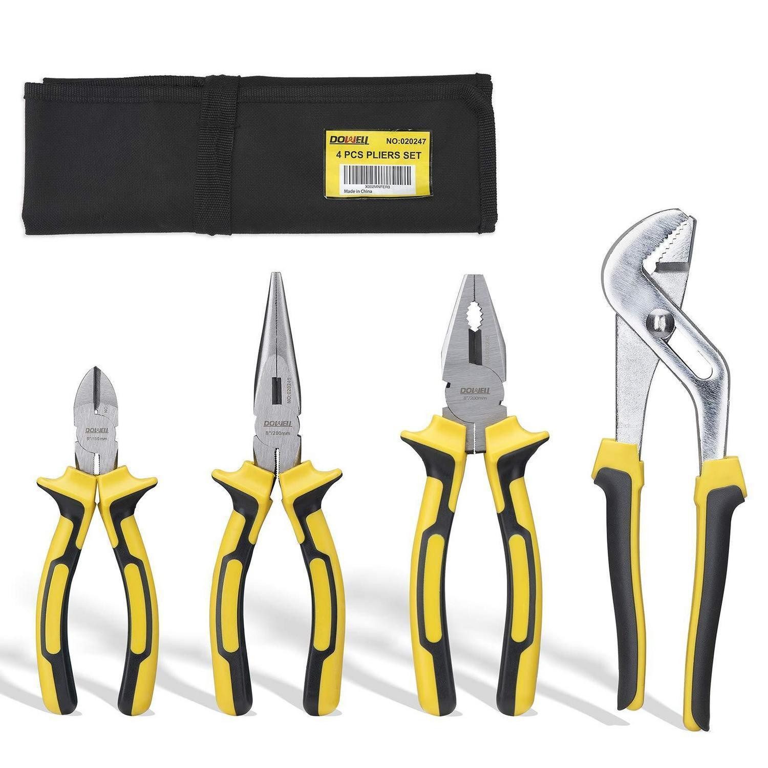 LuxusKollektion Zangenset Zangen-Set 4-teilig mit Tasche