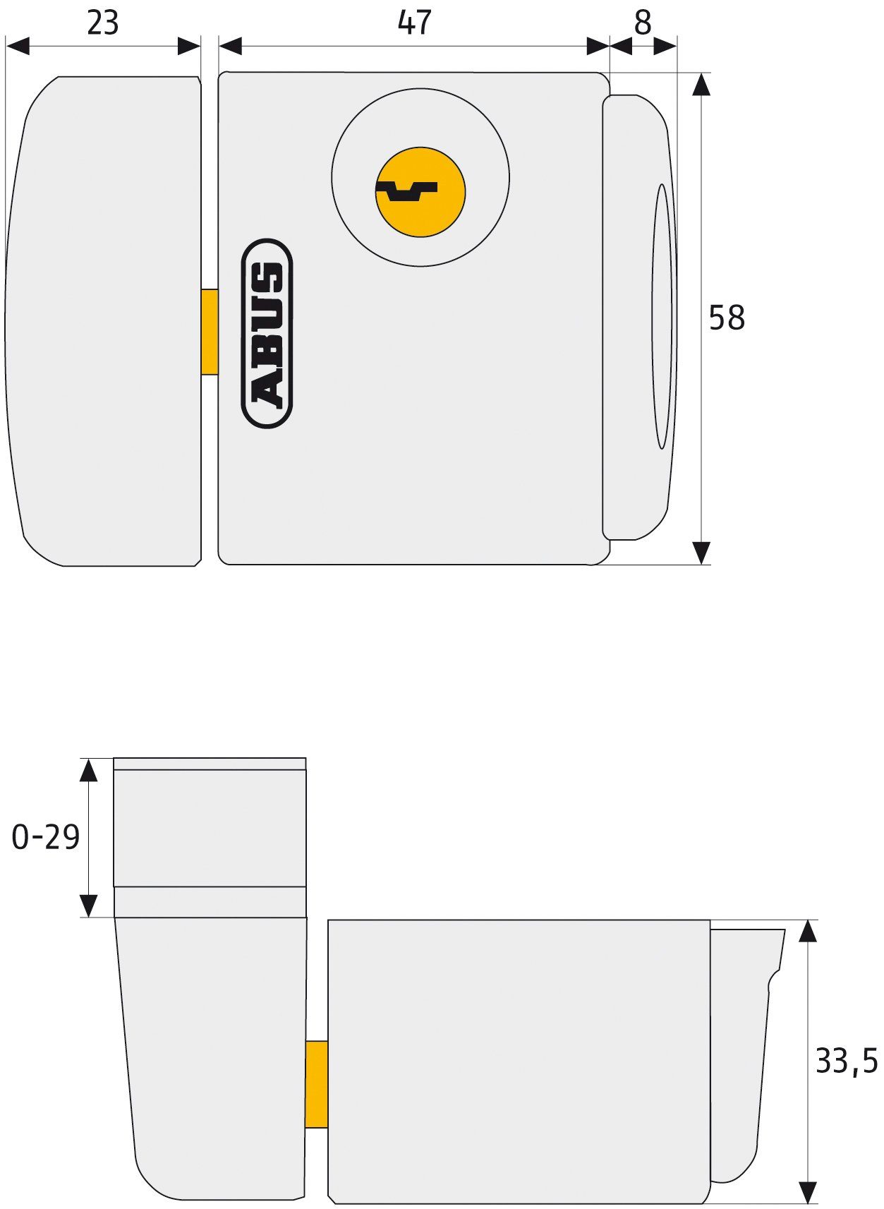 Image of ABUS ABFS28409 Fenstersicherung Weiß