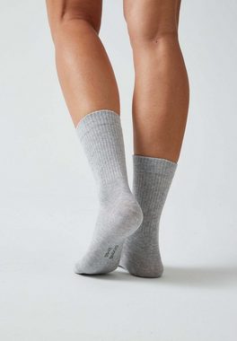 SNOCKS Tennissocken Hohe Sportsocken für Damen & Herren (4-Paar) aus Bio-Baumwolle, stylish für jedes Outfit