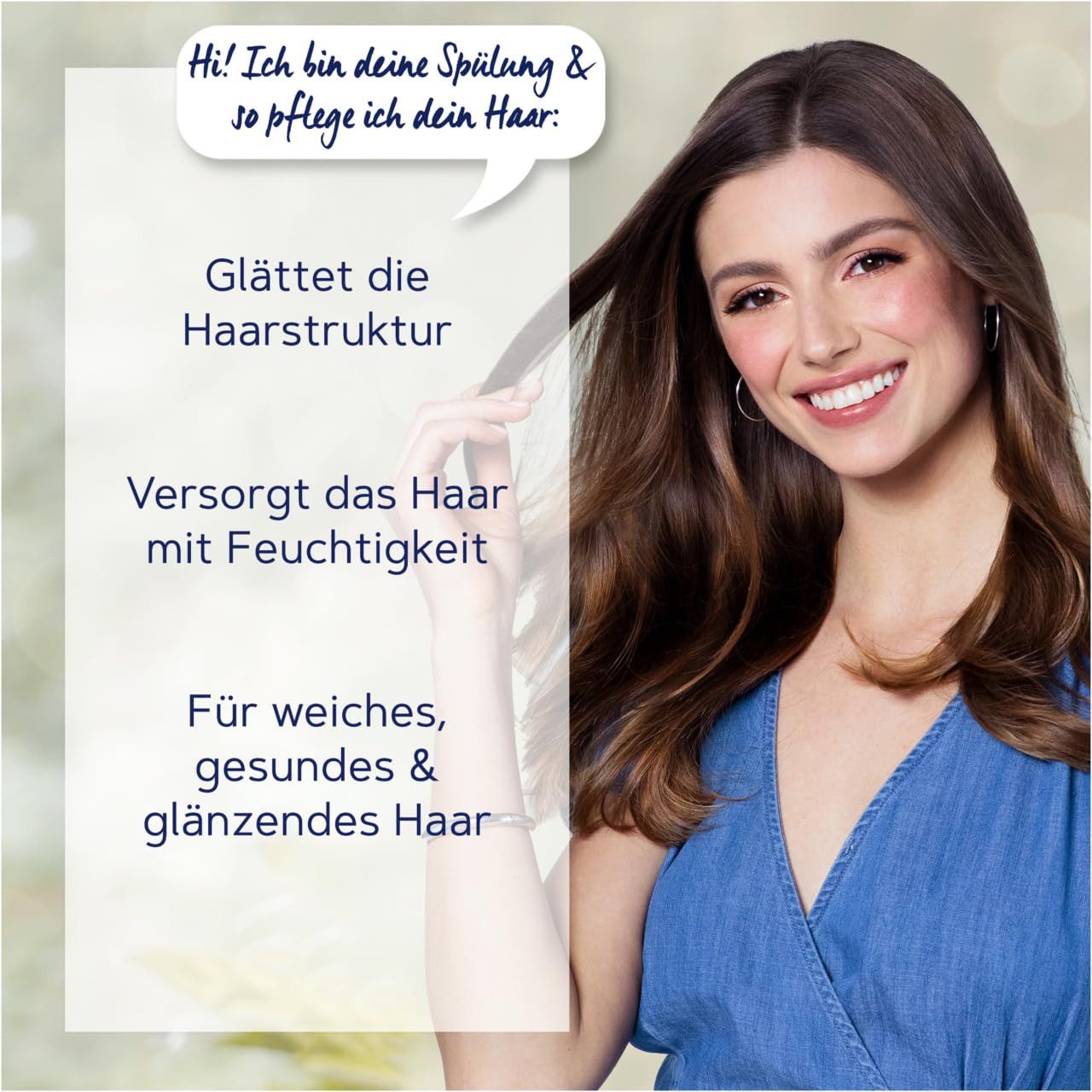 Schauma Haarspülung 3x Schauma Feuchtigkeits-Spülung Feuchtigkeit & Glanz 250 ml, 3-tlg., Spülung mit Reiswasser für normales bis trockenes Haar