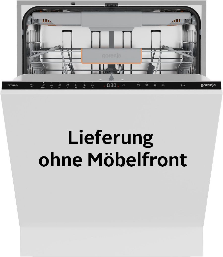 GORENJE vollintegrierbarer Geschirrspüler GV663B95, 9,4 l, 16 Maßgedecke, 16 Maßgedecke, auto. Türöffnung, Besteckschublade