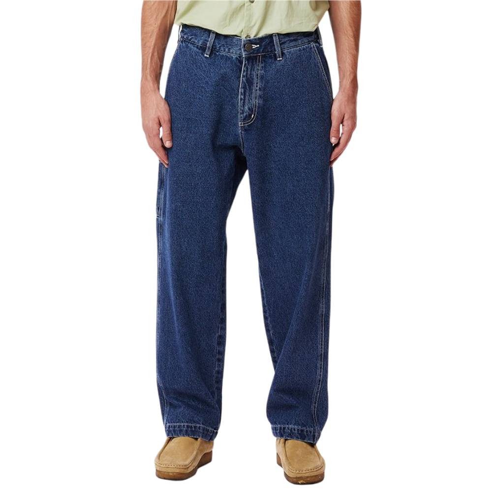 Relax-fit-Jeans Hose Obey Hardwork Carpenter Denim, G 36, F stone wash