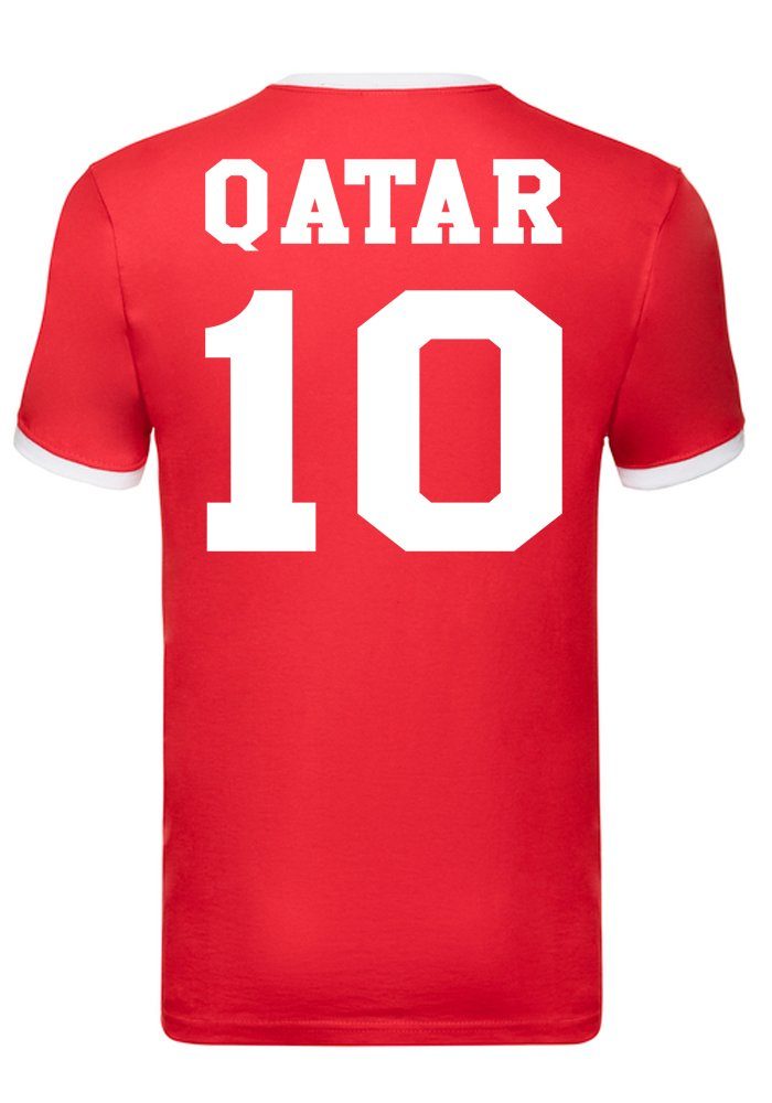 Qatar Sport WM T-Shirt Herren Meister Weltmeister Trikot Blondie Fußball Brownie & Katar