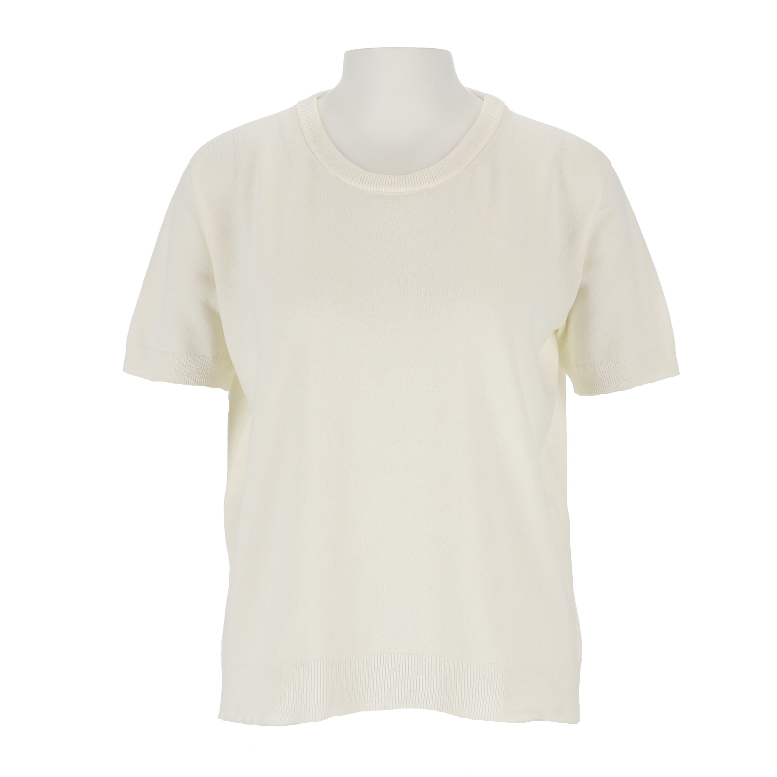 halsüberkopf Accessoires Kurzarmshirt Leichtes Feinstrick-Shirt Uni