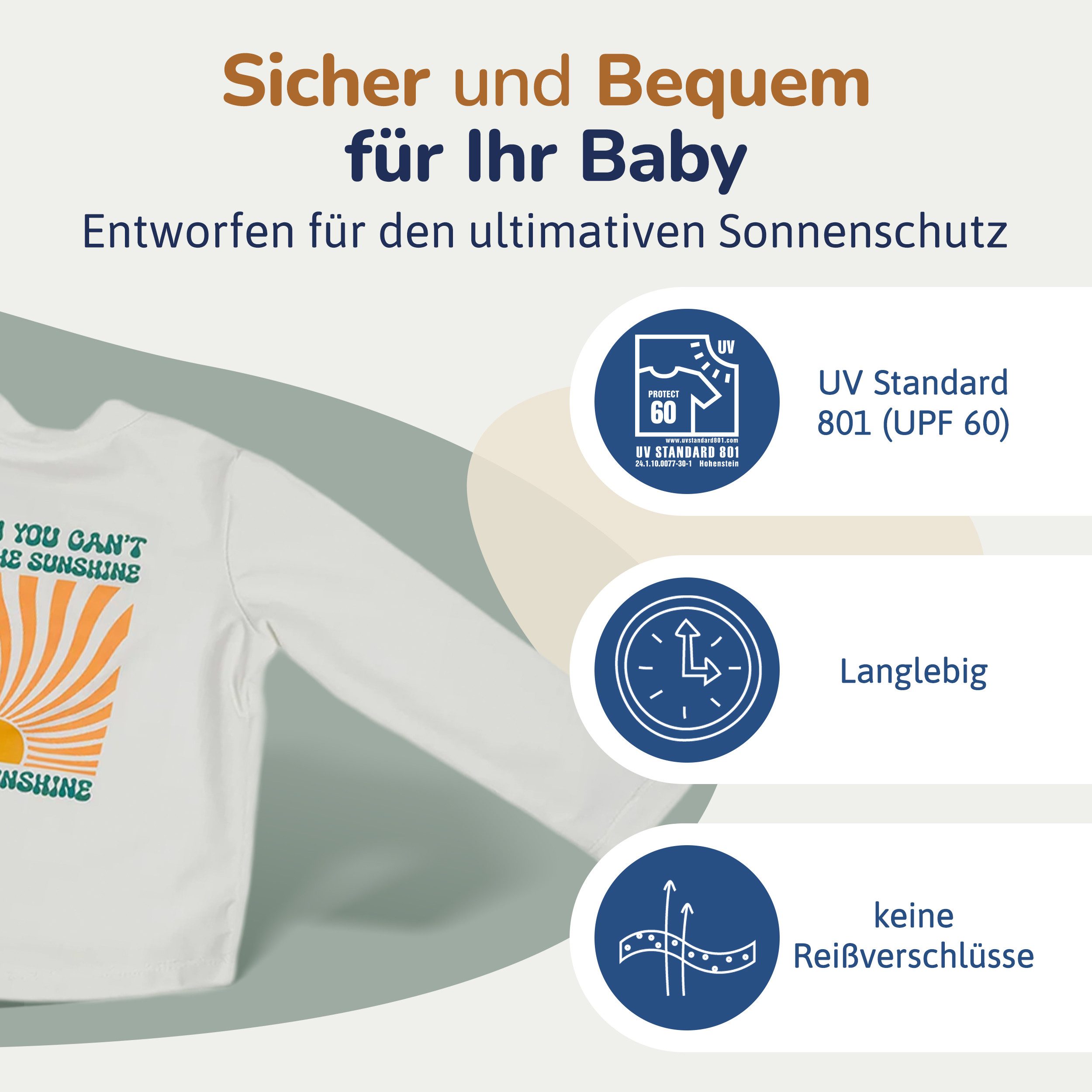 Rash Guard UV Shirt Kinder Langarm & UPF 60 Sonnenschutz