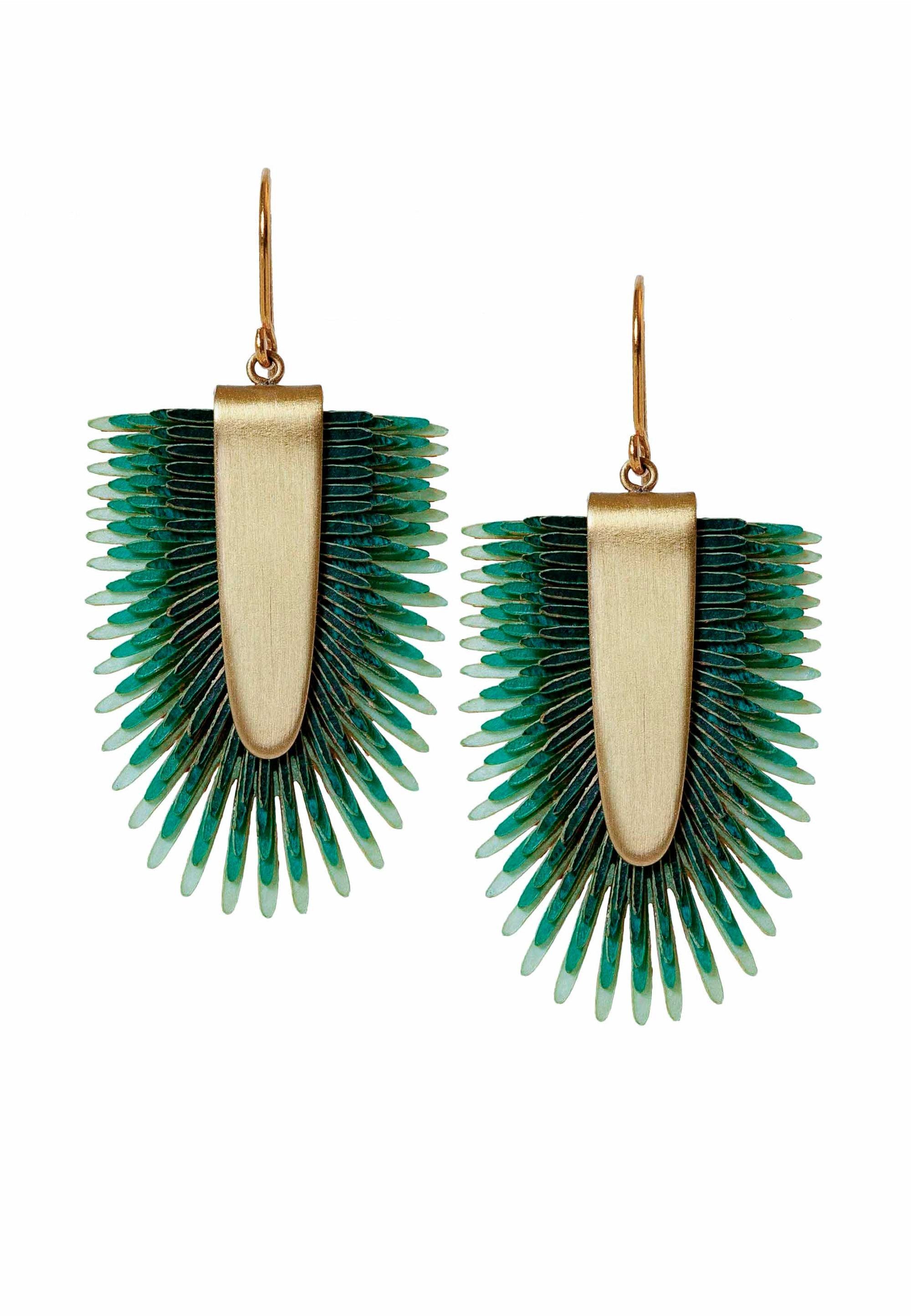 GRETCHEN Paar Ohrhänger Pam Pem Earring L, mit buntem Pergament