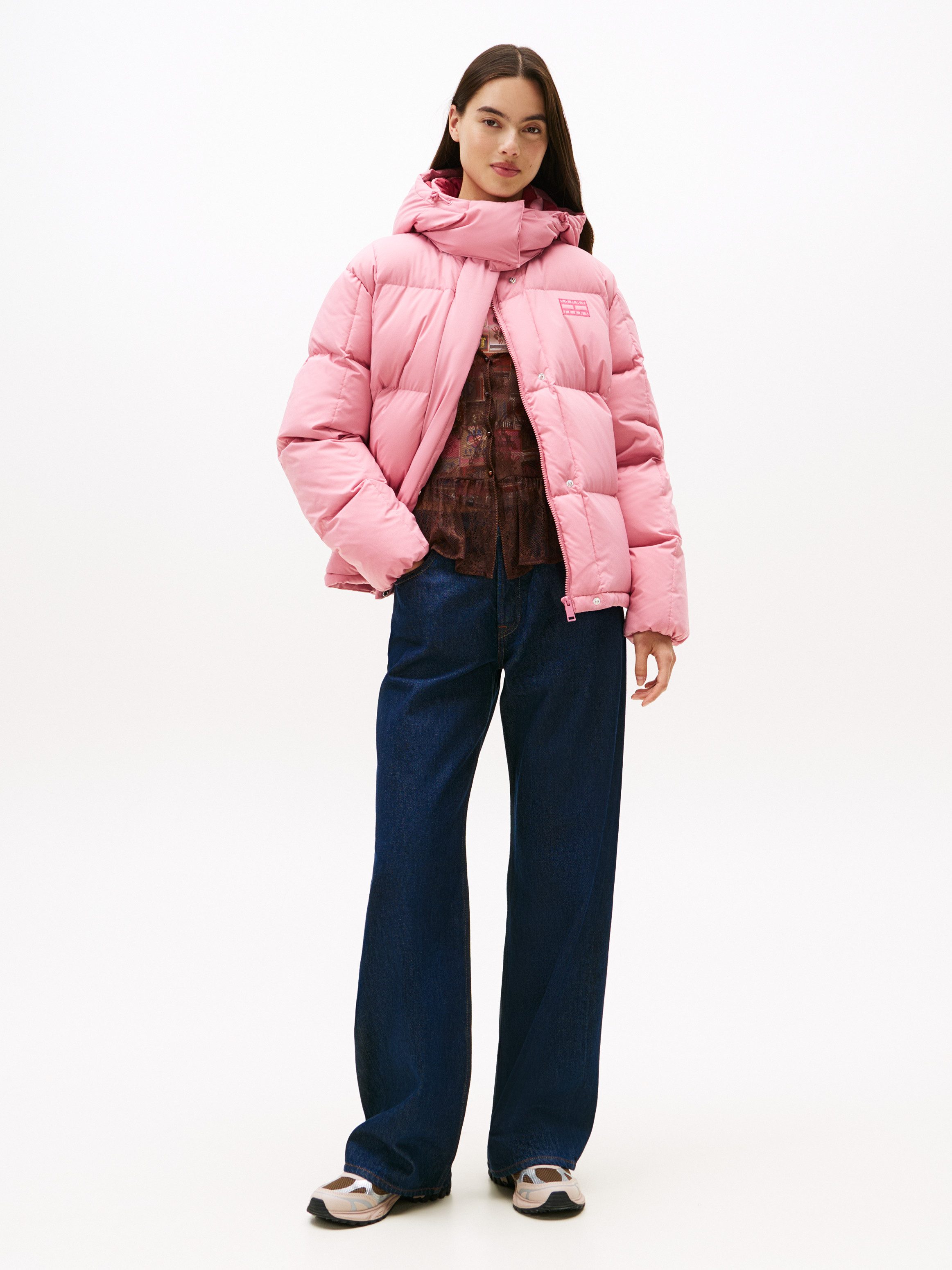Tommy Jeans Steppjacke TJW ALASKA GRID DOWN JACKET EXT