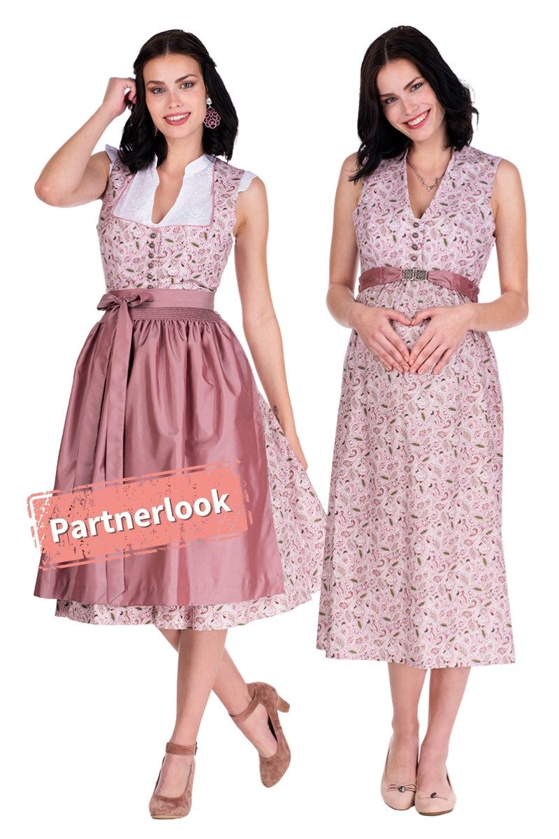 Berwin & Wolff Dirndl Umstandsdirndl 2tlg. - PASQUINA - rosa gemustert – Bild 5 von 5