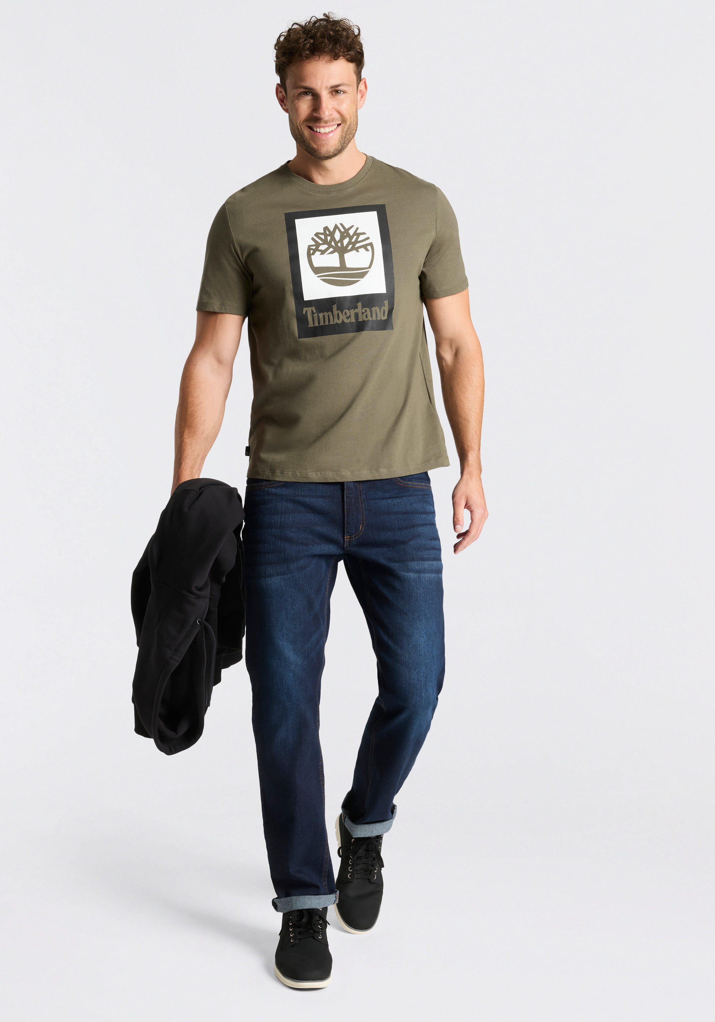 Timberland T-Shirt STACK LOGO Colored Short Sleeve Tee UNISEX günstig online kaufen