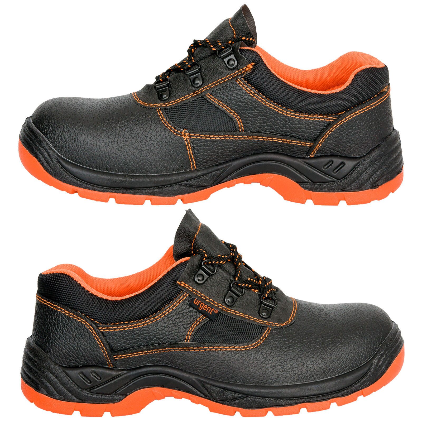 Urgent Arbeit Halbschuhe S1 Sicherheitsschuhe Bauschuhe Orange Stahlkappe Arbeitsschuh