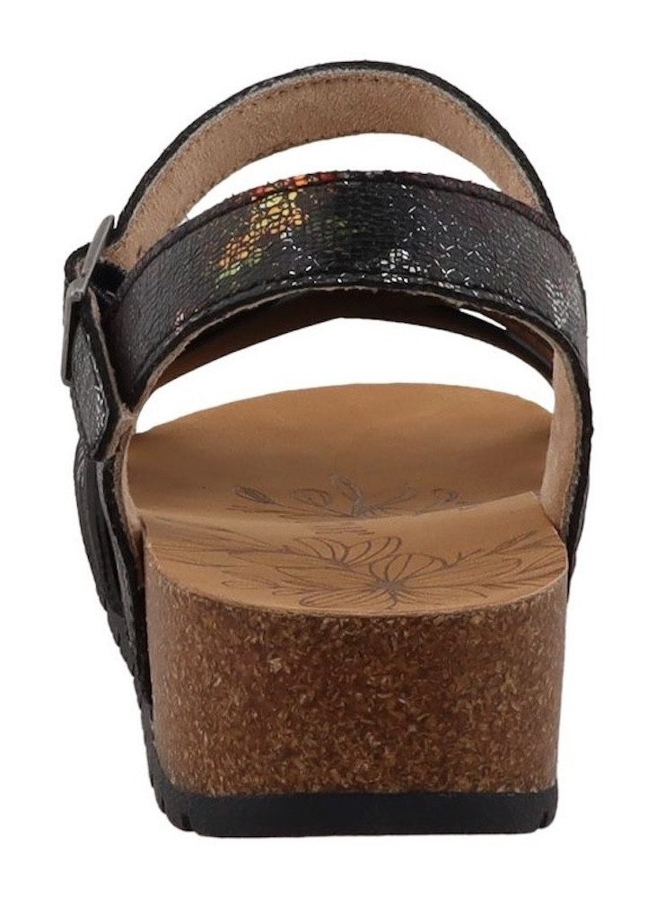 Mustang Shoes Magnolia Sandalette Riemchensandale, Sommerschuh mit modischem Druck