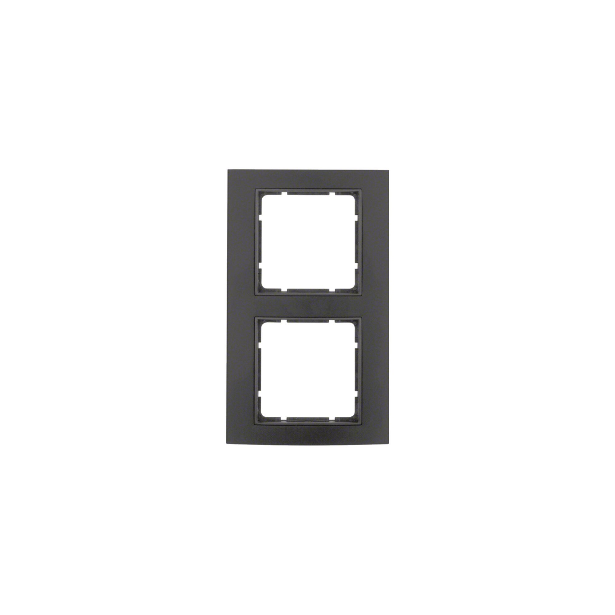 Berker Berker Rahmen sw/anth 2fach 10123005 Installationskabel