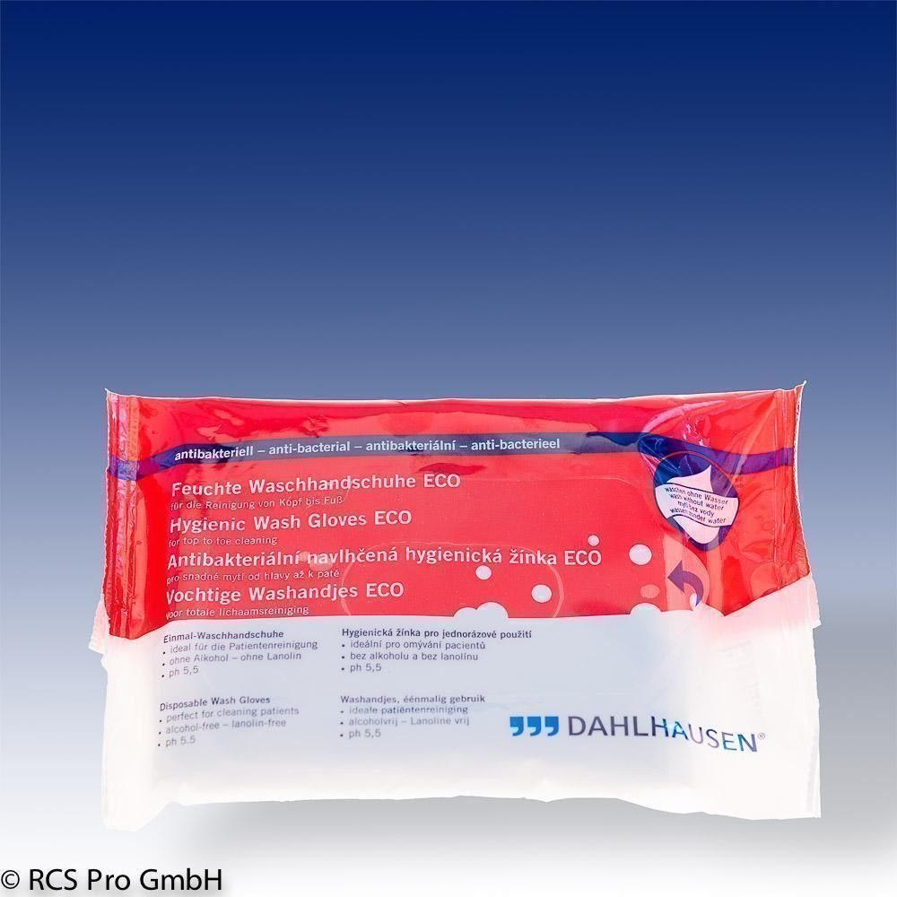 P.J.Dahlhausen & Co.GmbH Einmal-Waschhandschuh Dahlhausen Waschhandschuh ECO 8Stk 15x23cm