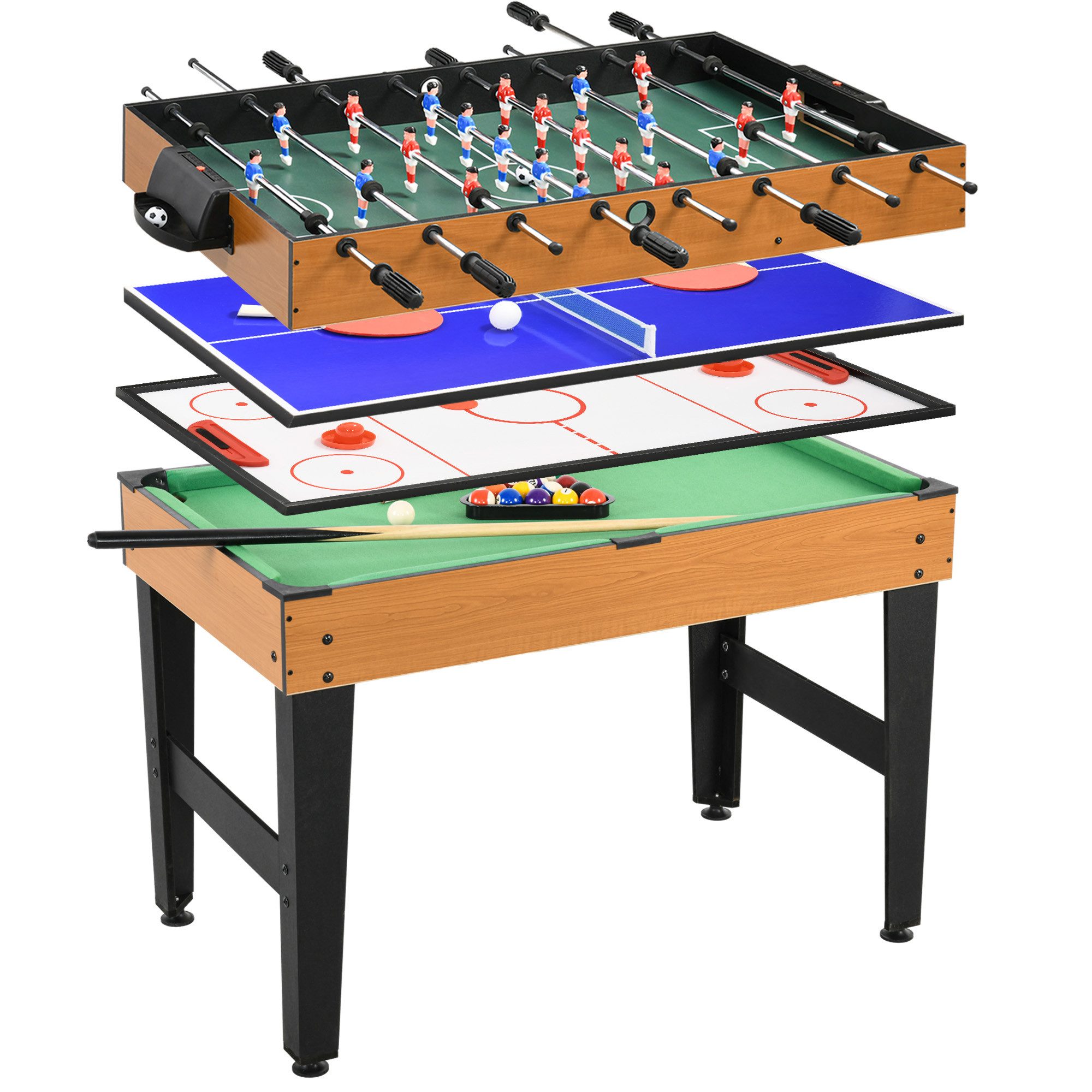 HOMCOM Spieltisch 4 in 1, mit günstig online kaufen