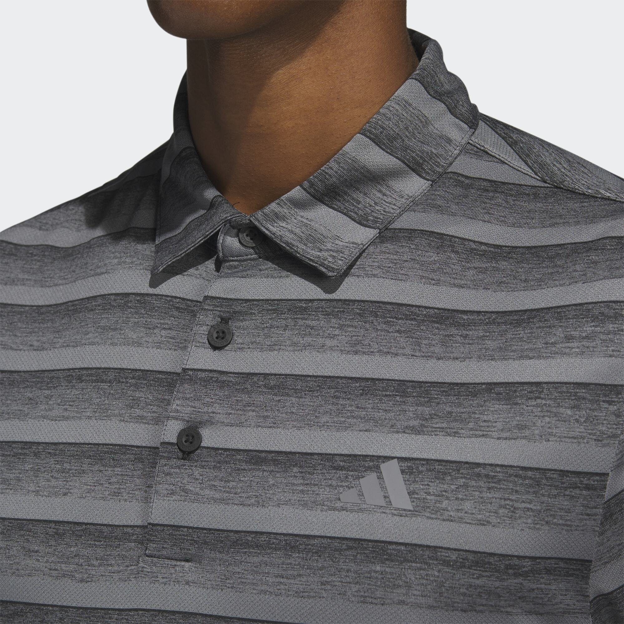 adidas Performance Funktionsshirt TWO-COLOR STRIPE Four Grey / Black POLOSHIRT