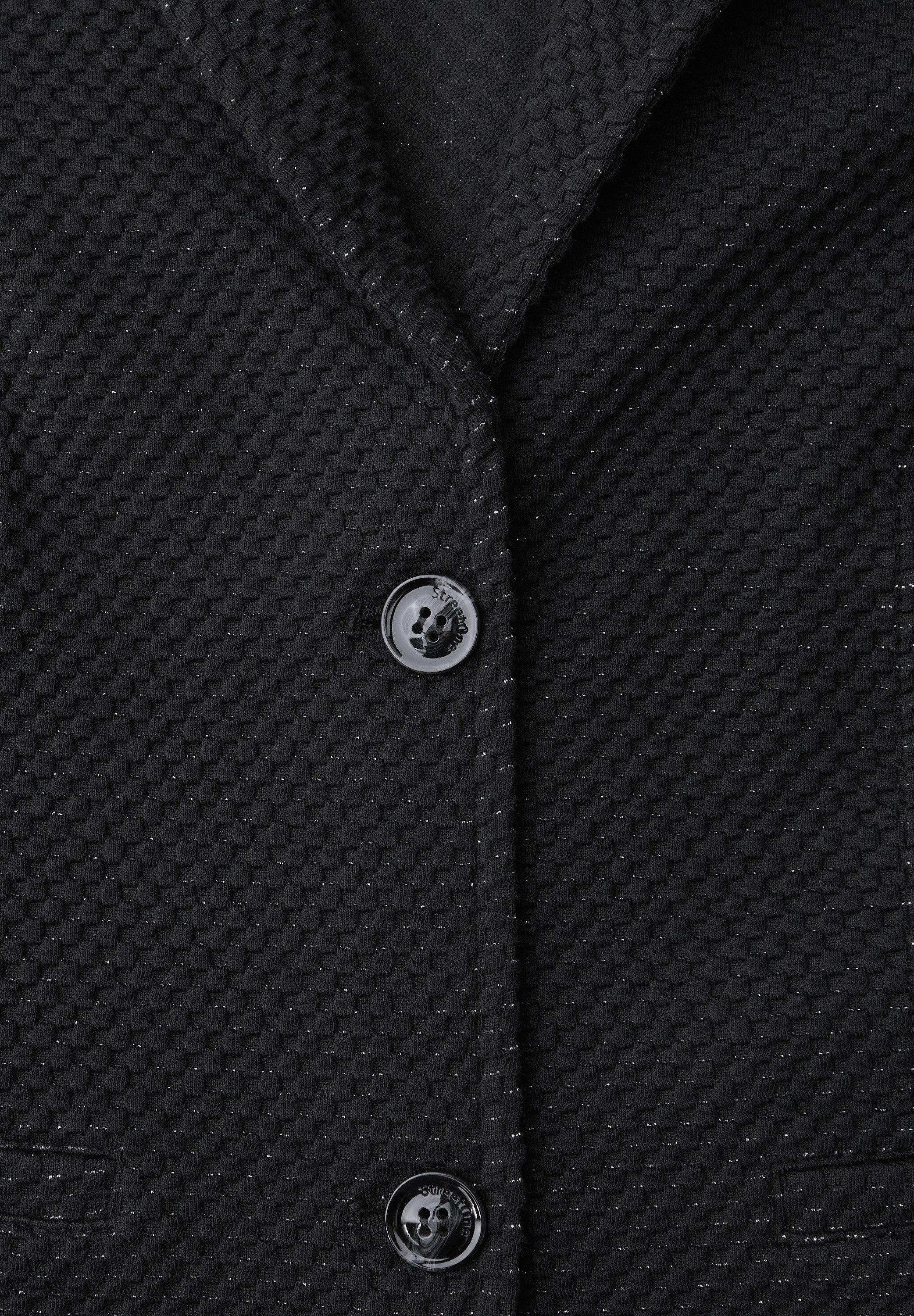 STREET ONE Jackenblazer Sanft glitzernder Look und mit feinem Strukturmuster