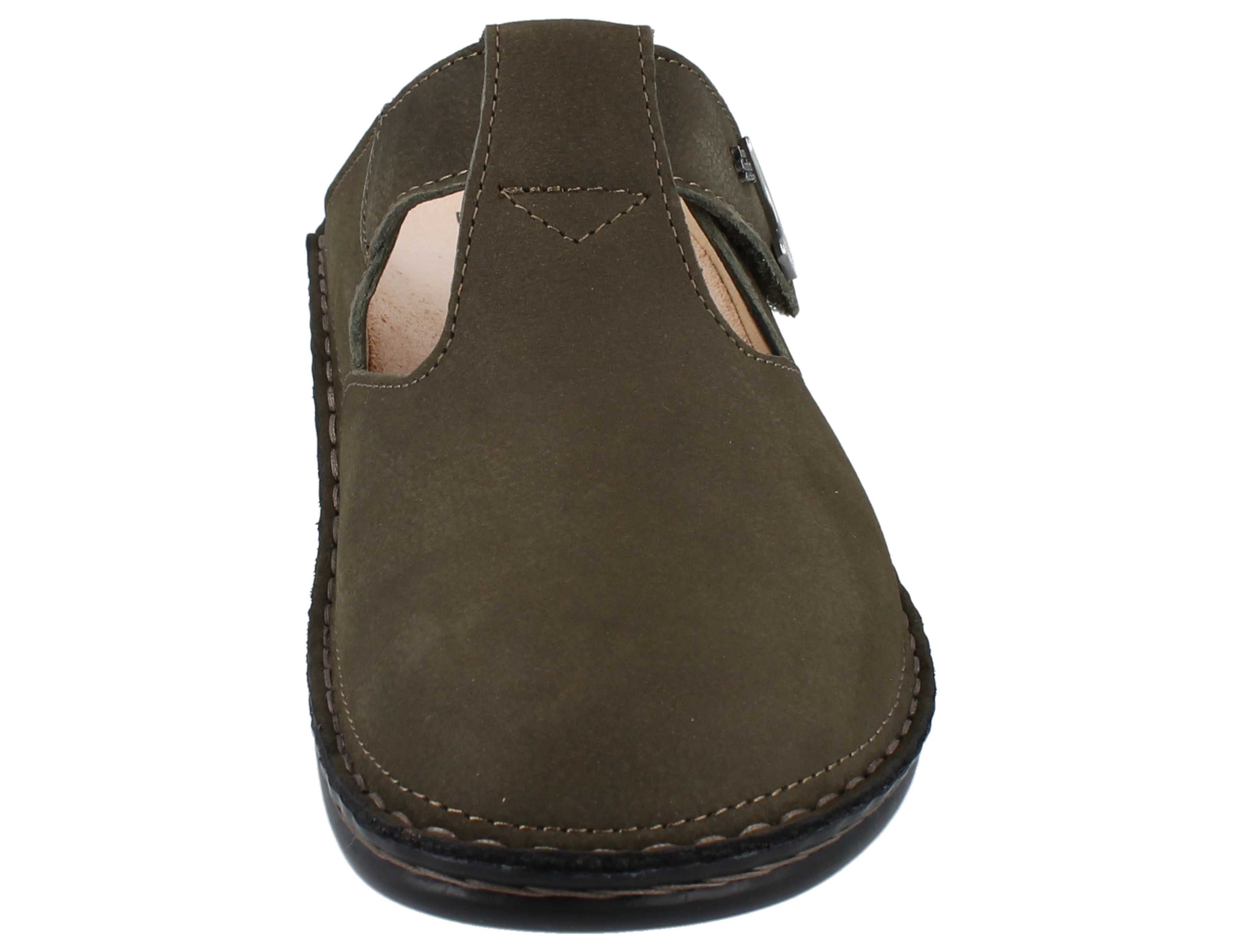 Finn Comfort FINN COMFORT Belem Damen Clogs oliv grün Nubukleder - Größe: 37 Clog
