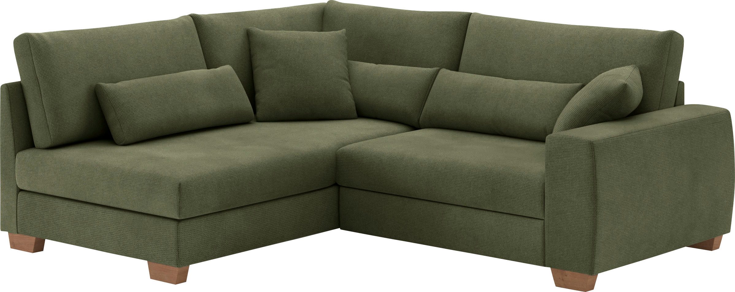 Mr. Couch Ecksofa "Helena L-Form", Mit Federkern, wahlweise mit Bettfunktio günstig online kaufen