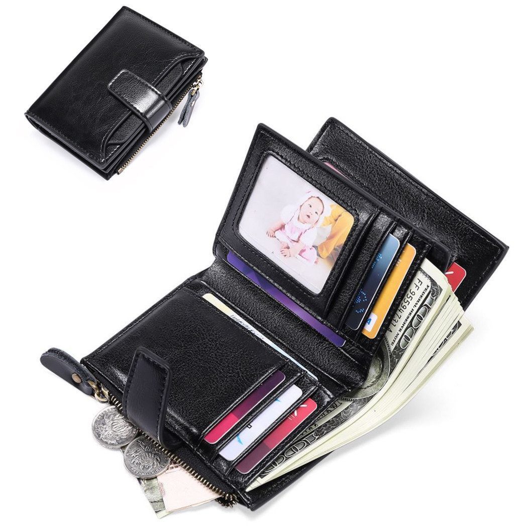 ibettertec Mini Geldbörse Geldbörse Echtes Nappaleder (Damen Echtleder Port günstig online kaufen