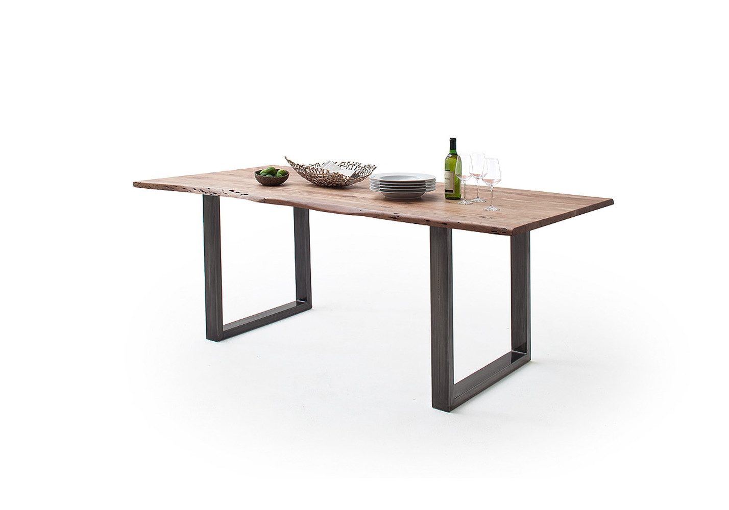 freiraum Baumkantentisch Calabria, in Akazie natur / antik - 180x76,5x90 (BxHxT)