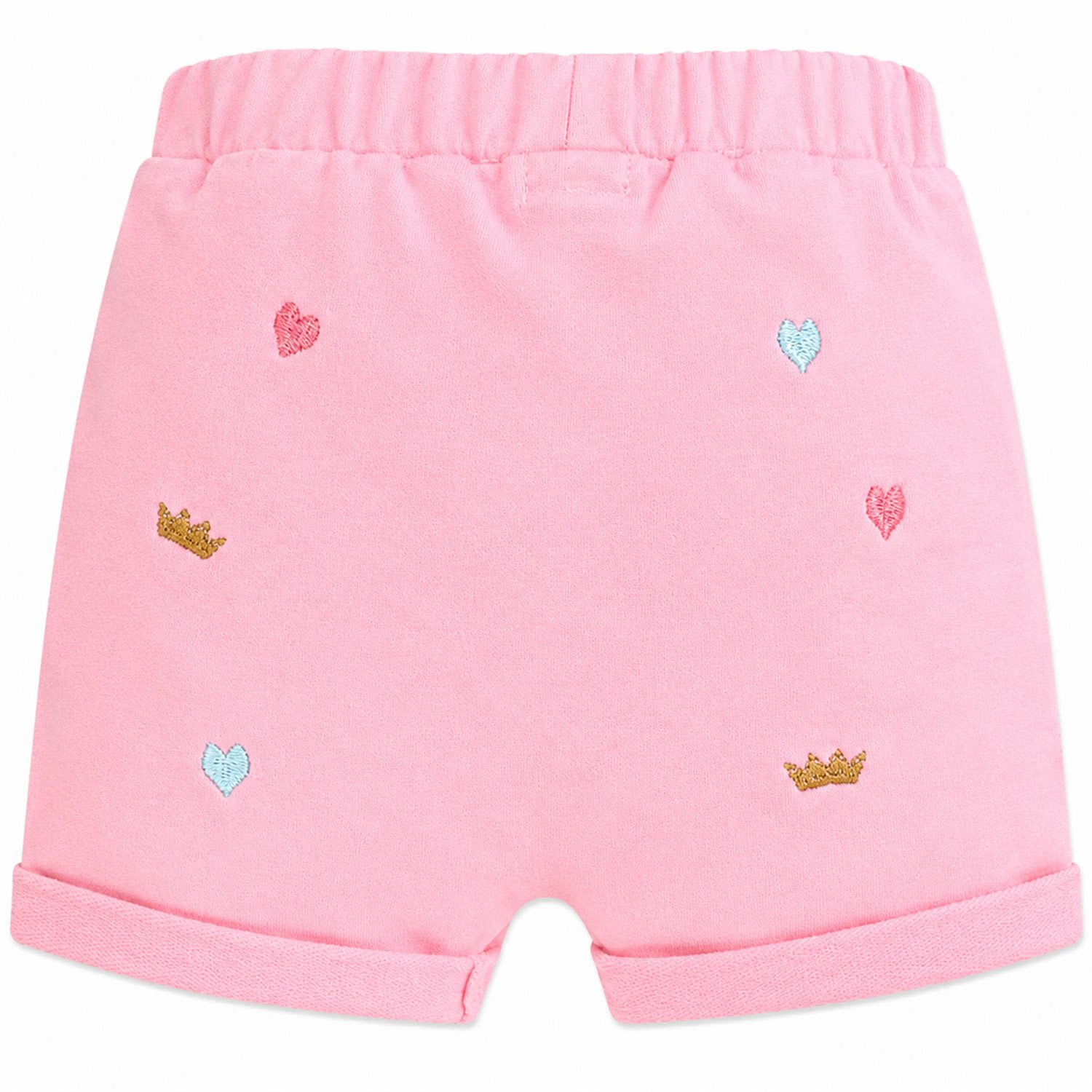 BONDI Trachtenlederhose Baby Mädchen Shorts 'Princess' 86575, Rosa - Kurz